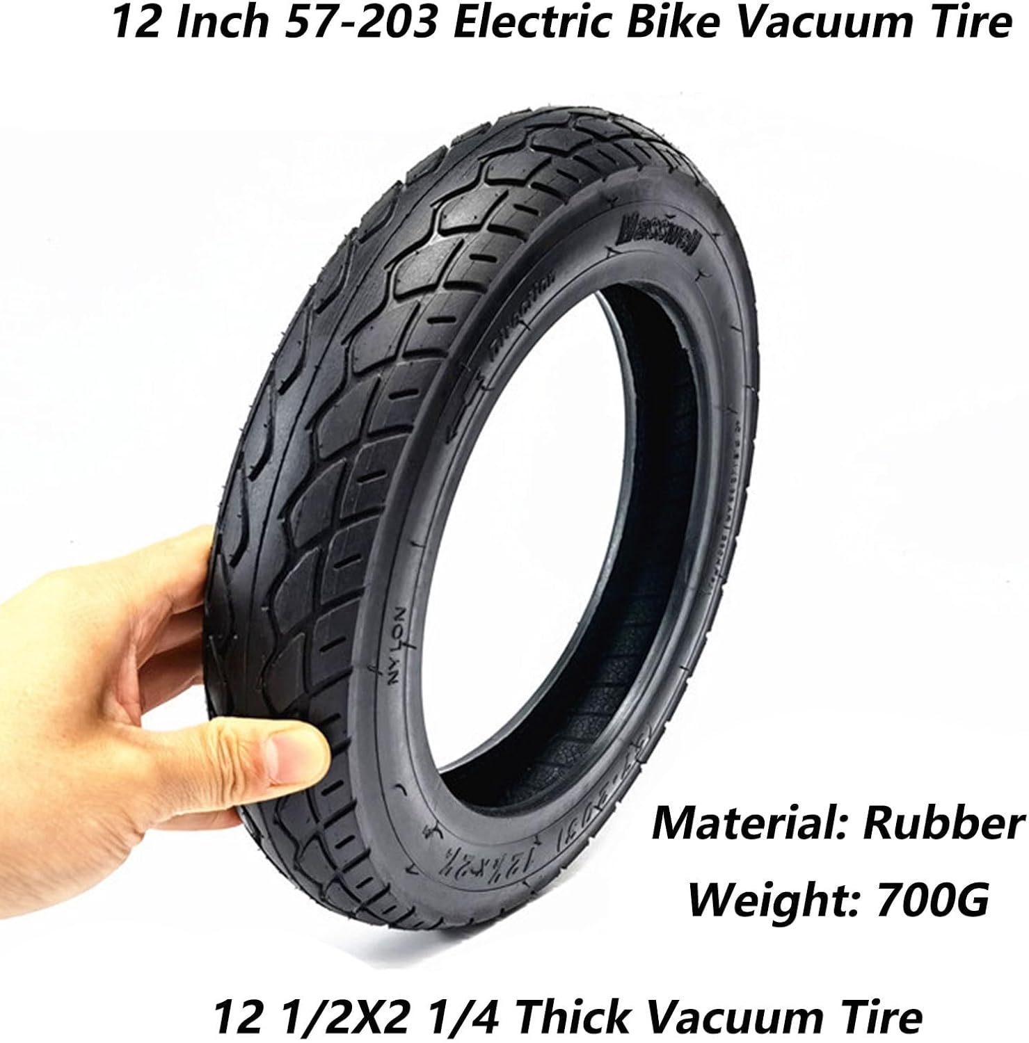 12 Inch Tire 12 1/2 X 2 1/4 Smart Self Balancing Scooter Accessories Electric Scooter Tire for Many Gas Scooter E-Bike 12 Inch Replacement Wheels,2pcs
