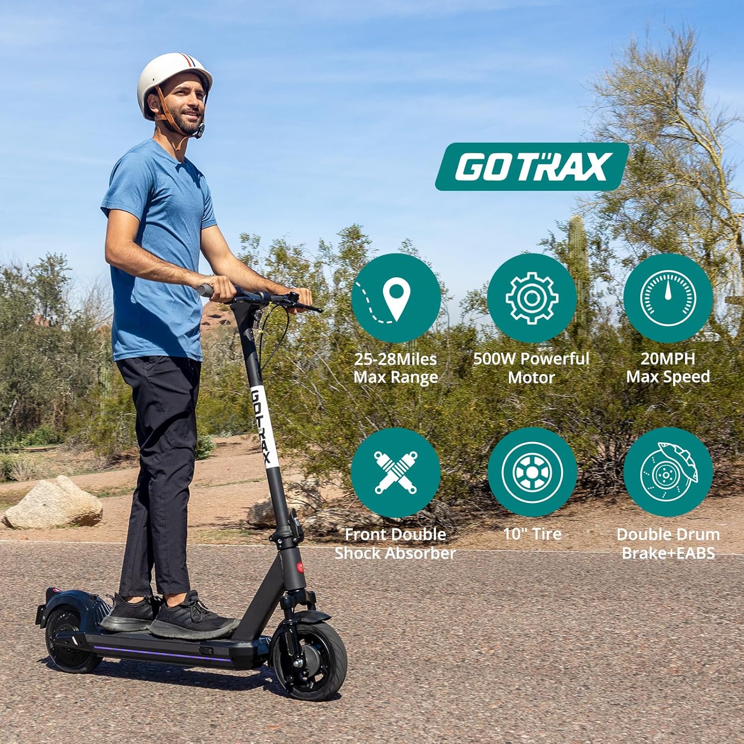 Gotrax ECLIPSE Electric Scooter for Adults, 10