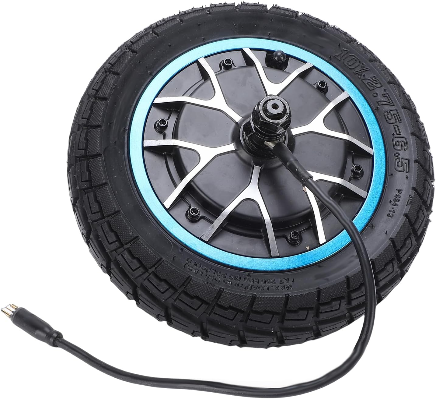 800W Scooter Hub Motor Wheel, Replacement for SmartGyro, 10x2.75 Rear Drive Wheel with Integrated Tire