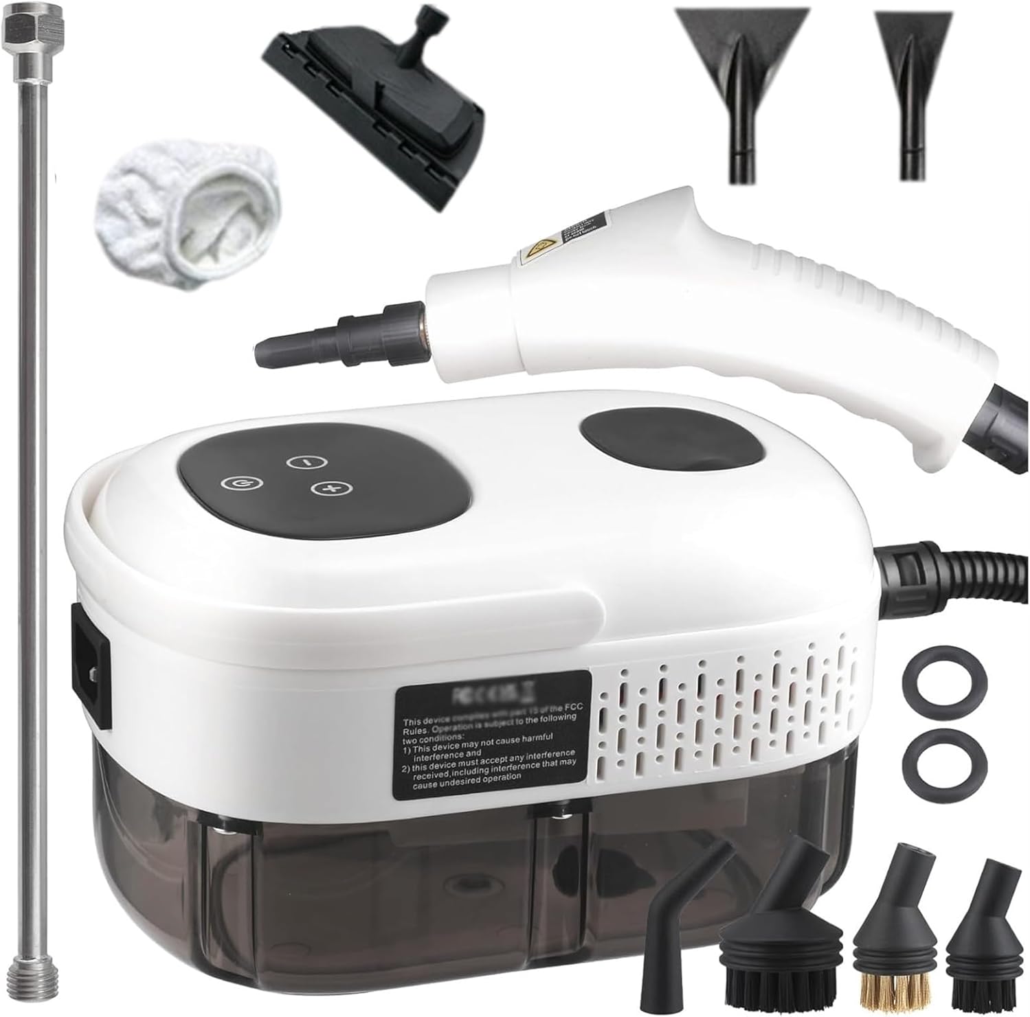 2500W handheld steam cleaner, 1000ml water tank, 15-second quick heating, 105°C high-temperature cleaner, suitable for sofas, windows, kitchens, bathrooms, and homes