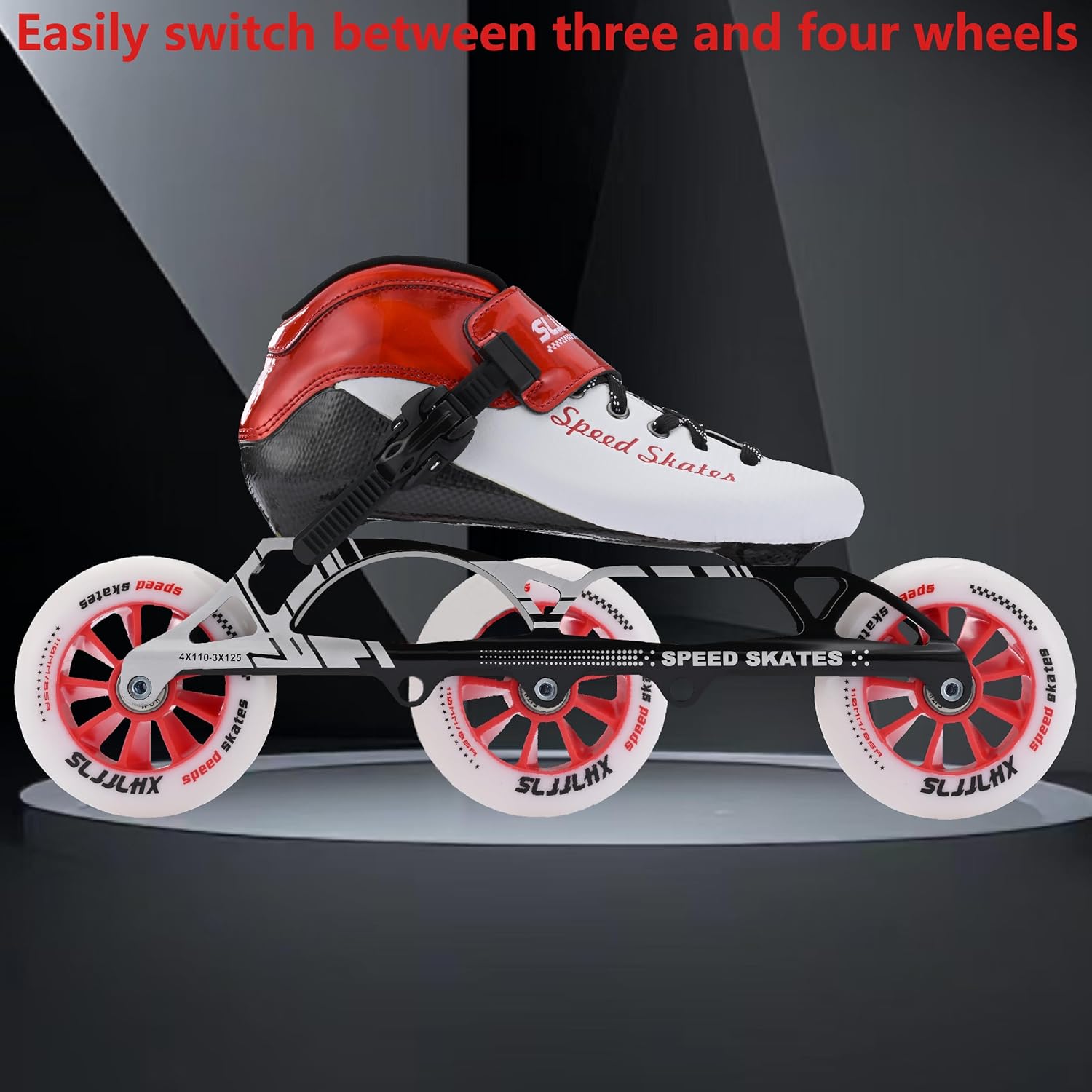 Inline Speed Skates for Men Women,Professional Carbon Fibre Inline Skates Adult Male,High Performance Fitness Racing Skates,Unisex