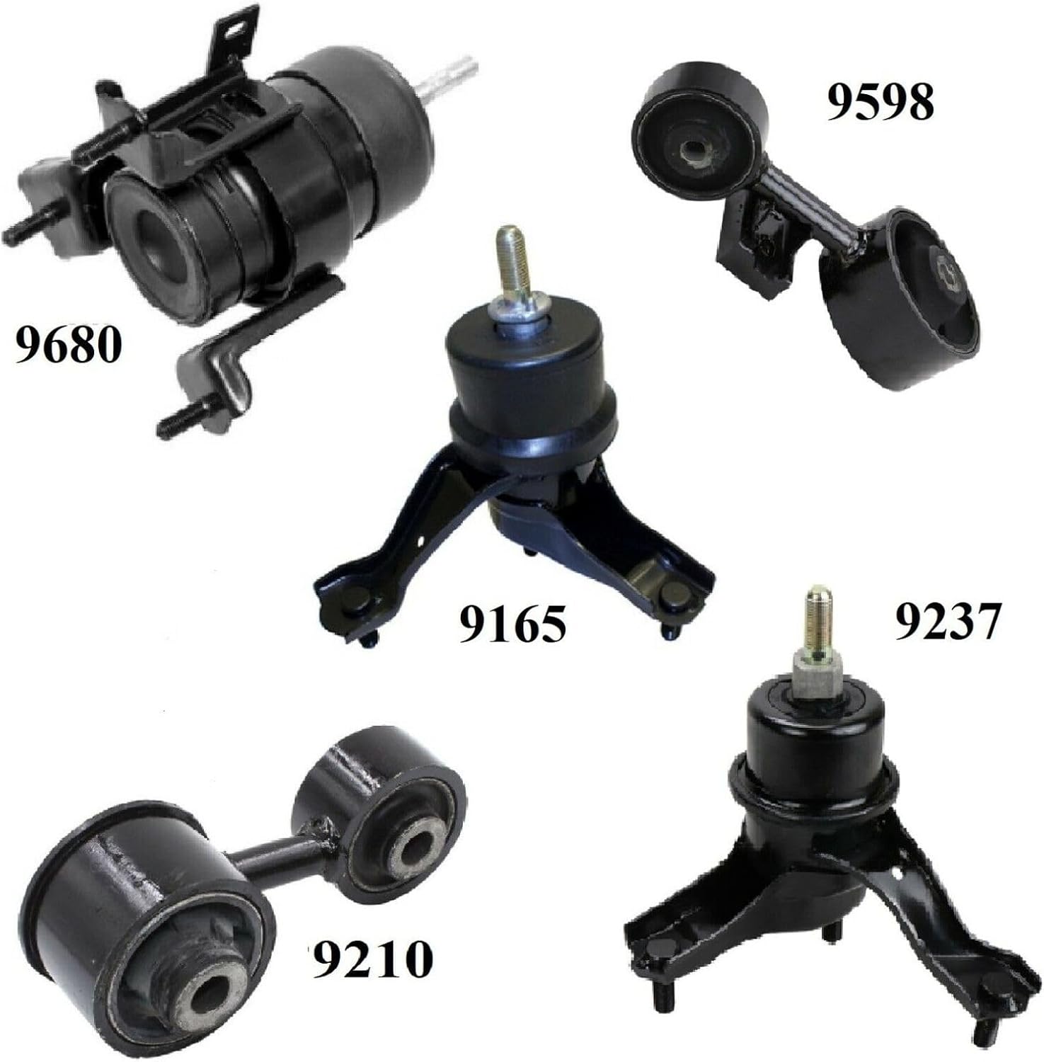 5pcs Motor Mount for Toyota for Camry 2007-2009 Electric/Gas-Auto Trans
