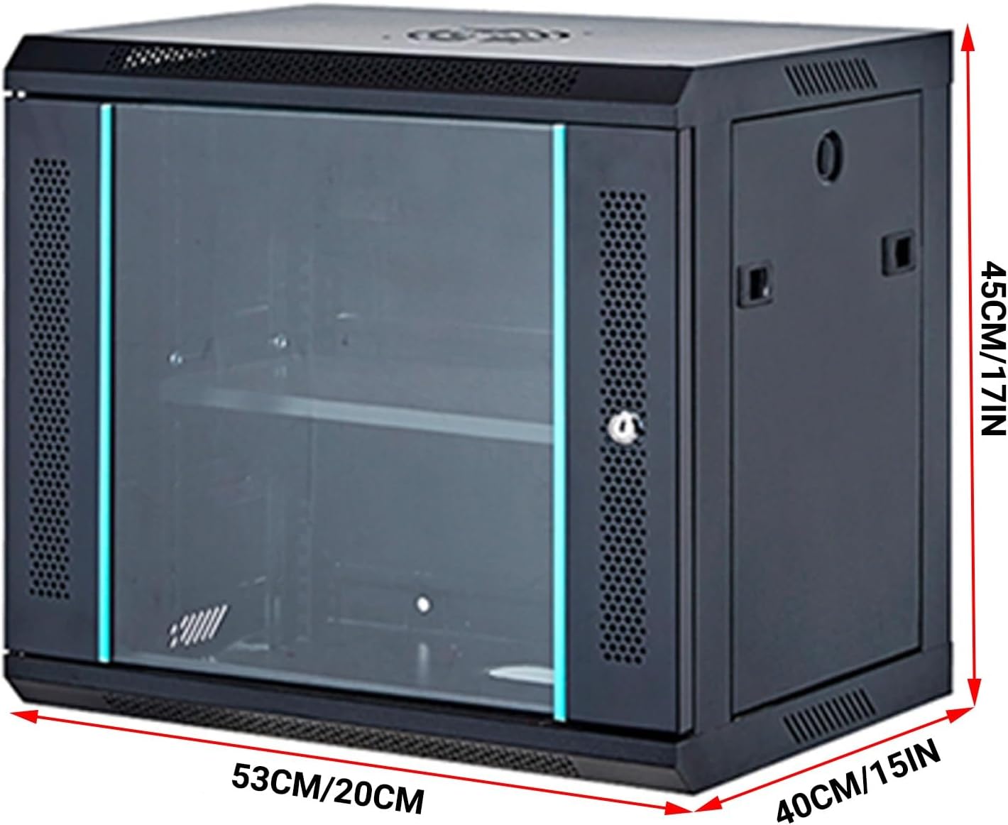 ZUGIATP Media Stand with Adjustable Shelves Home Stereo System Entertainment Components Cabinet HiFi Amplifier Rack Multifunctional Entertainment Center(53 * 40 * 45cm/20 * 15 * 17in)