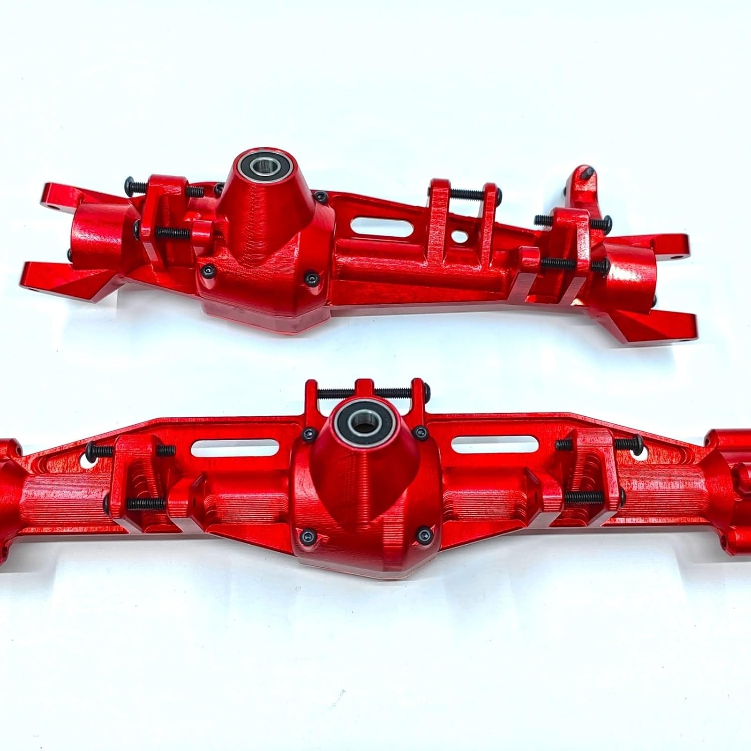 RC Crawler Axle for Axial for SCX6 for Honcho 1/6 rc Car Replacement Parts CNC Aluminum7075 Front and Rear Axle Housing(Red)