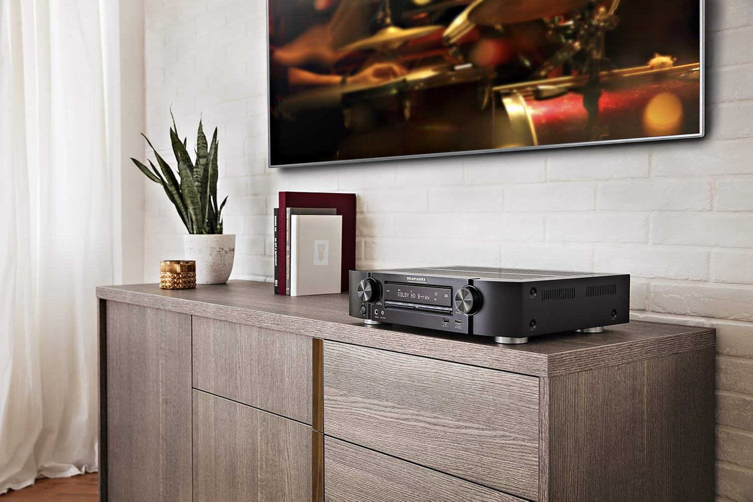 Marantz NR1510 UHD AV Receiver Slim 5.2 Channel Home Theater Amplifier