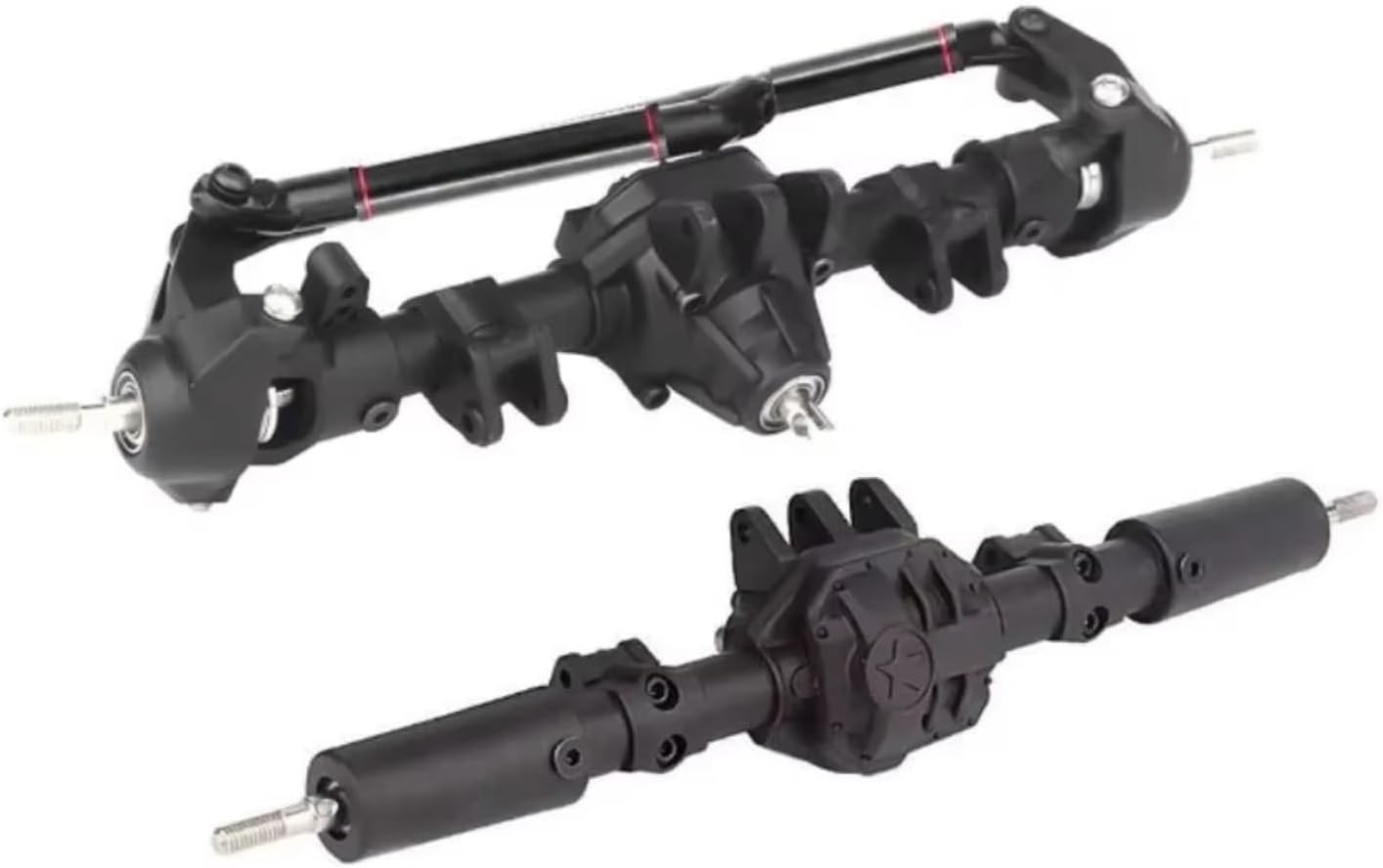 RC Axle Models For Axial For SCX10 II 90046 1/10 Front And Rear Differential Axle RC Crawler Car Upgrade Parts Model Accessories Assemble(1set)