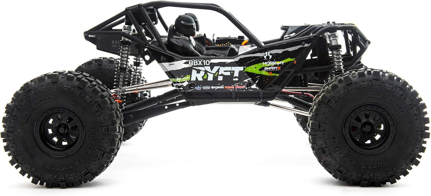 Axial RC Truck 1/10 RBX10 Ryft 4WD Brushless Rock Bouncer RTR (Battery and Charger Not Included), Black, AXI03005T2