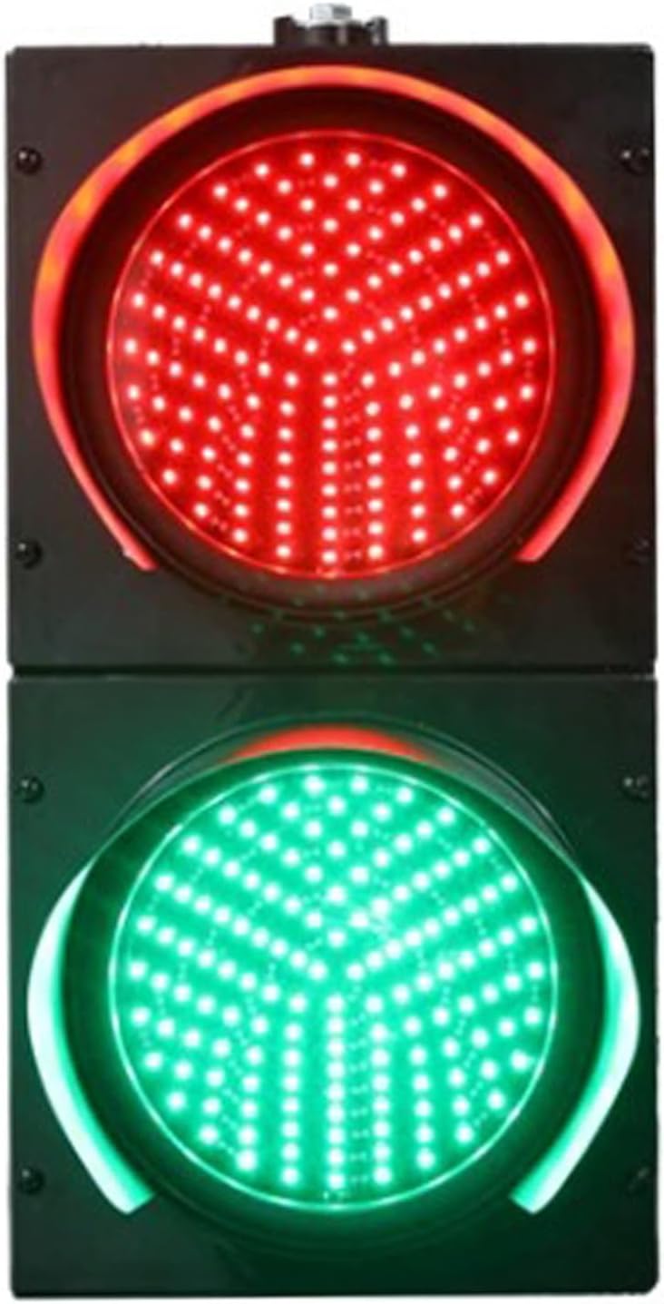 Traffic Light, Traffic Signal Light, Red/Green Stop and Go Light, Industrial Loading Dock Bay Light, Road Signs Indicator Warning Light, for Toll Station, Shopping Mall, Parking Lane(AC 220V,300mm/12i