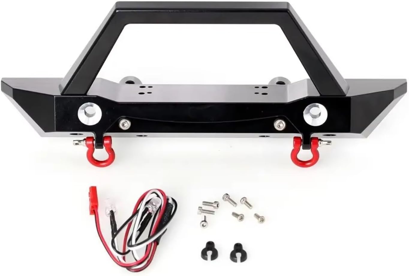 RC Accessories For Axial SCX6 1/6 Aluminum Front Bumper Set With Lamp Upgrades Parts Accessories RC For Racing Crawler Car Repair Replacement