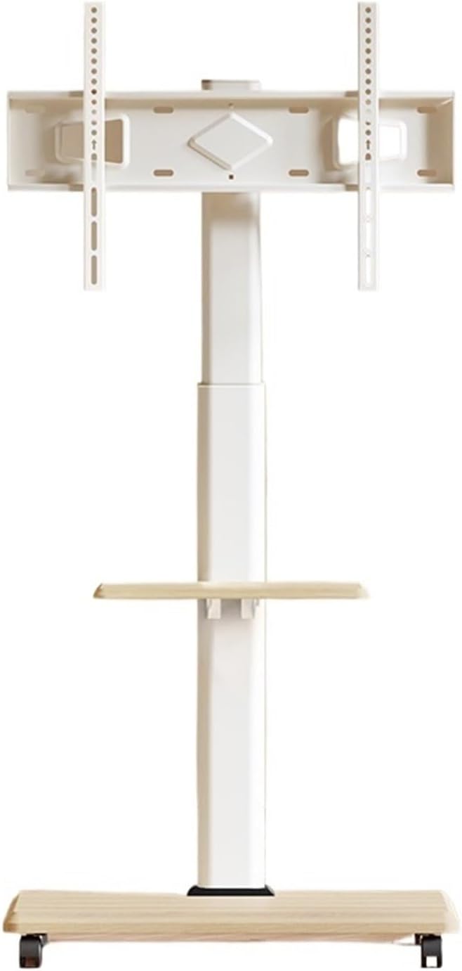 Floor Standing TV Stand Base with Swivel Mount Height Adjustment for 32-75