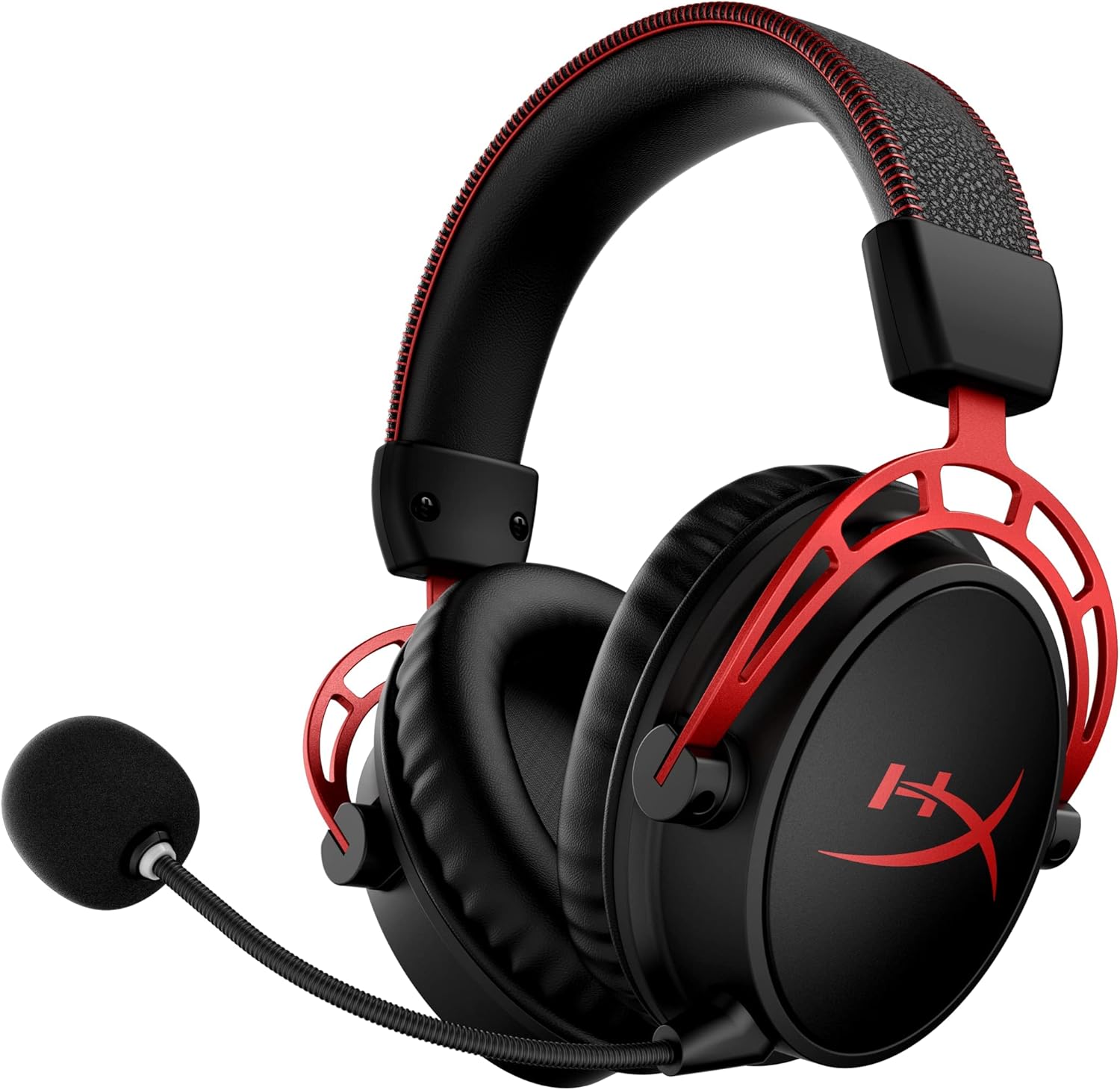 HyperX Cloud Alpha Wireless - Gaming Headset for PC, 300-hour Battery Life & QuadCast - USB Condenser Gaming Microphone, for PC, PS4, PS5 and Mac, Anti-Vibration Shock Mount