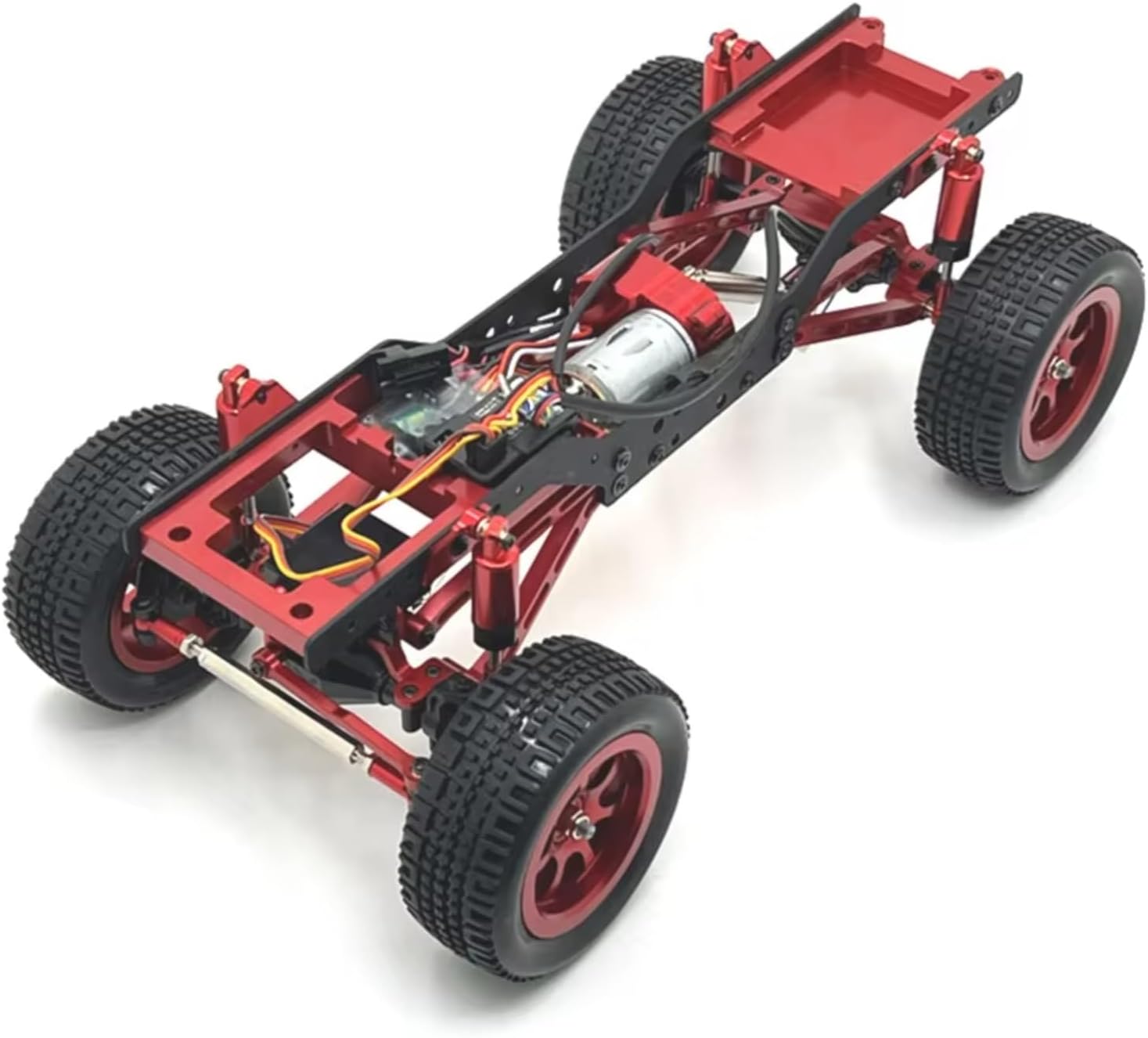 Rc Car Shock Absorber for MN168 for MN78 1/12 Metal for Chassis Link Rod Pull Rod Mount Oil Shock Absorber Drive Shaft Beam Kit RC Car Upgrade Parts Accessories(Silver)