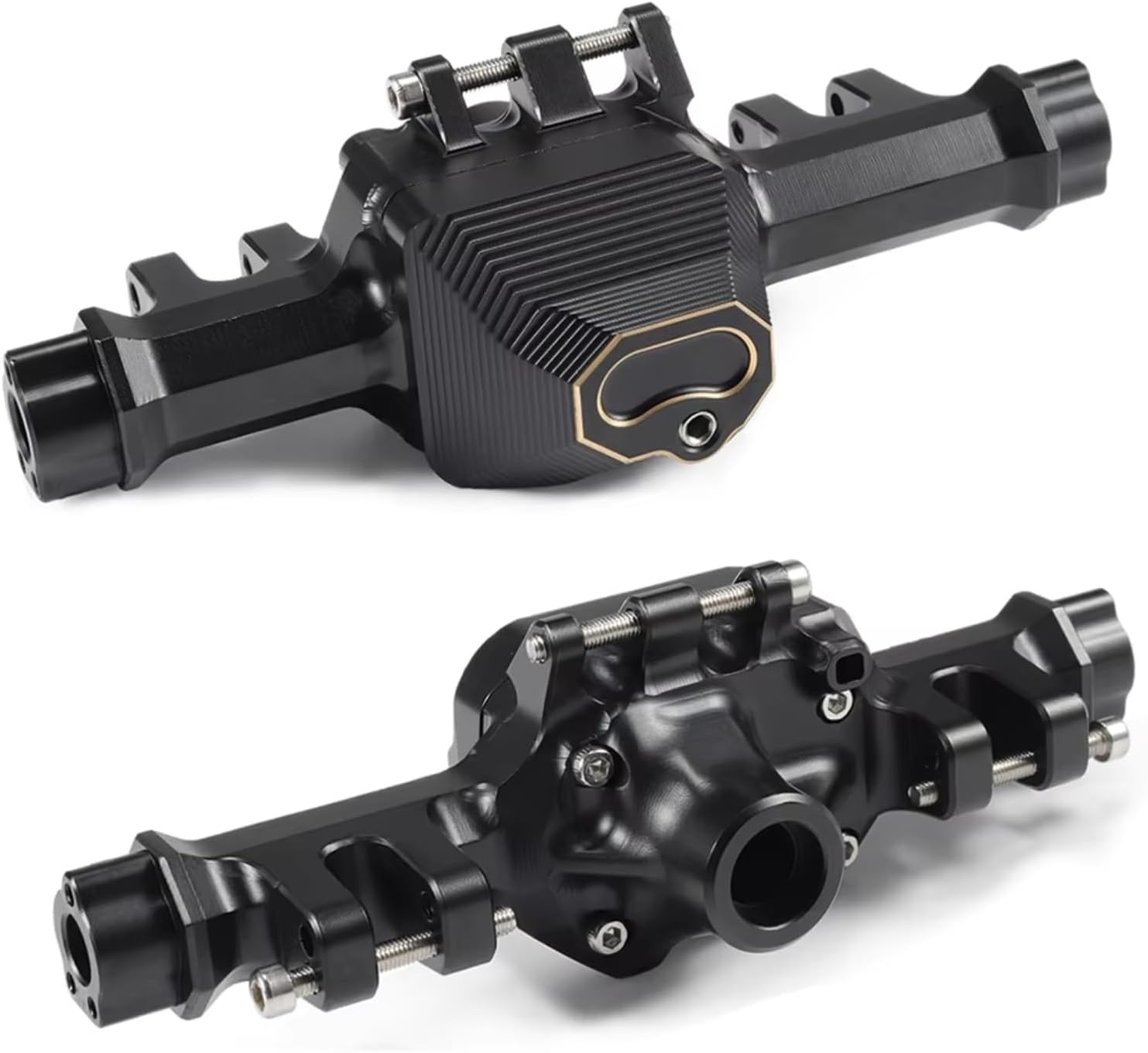 RC Axle Models For Traxxas For Trx4 1/10 Rear Axle Housing 1piece Upgrade Rc RC Car Part Brass Model Accessory Assemble Parts Replace