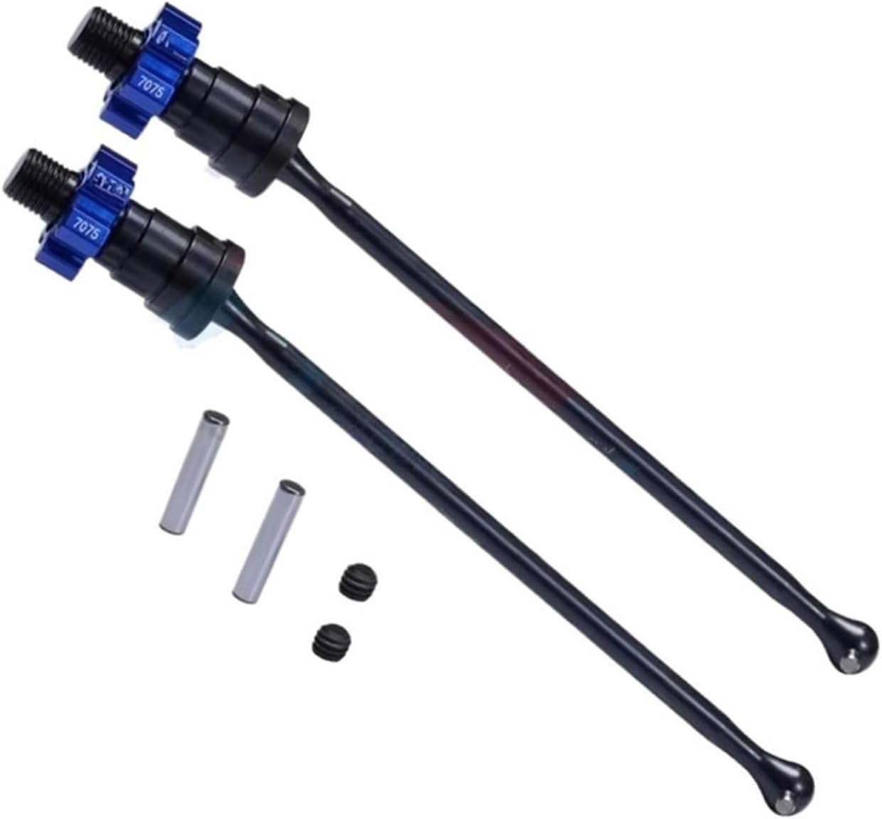 RC Car Drive Shafts for Traxxas 1/5 for X-Maxx 8S for Monster Truck 77086-4 77097-4 Front Rear Drive Shaft 7075 Alloy Hex 7750X#7768#7756# Transmission Shaft RC Car Parts(Blue)
