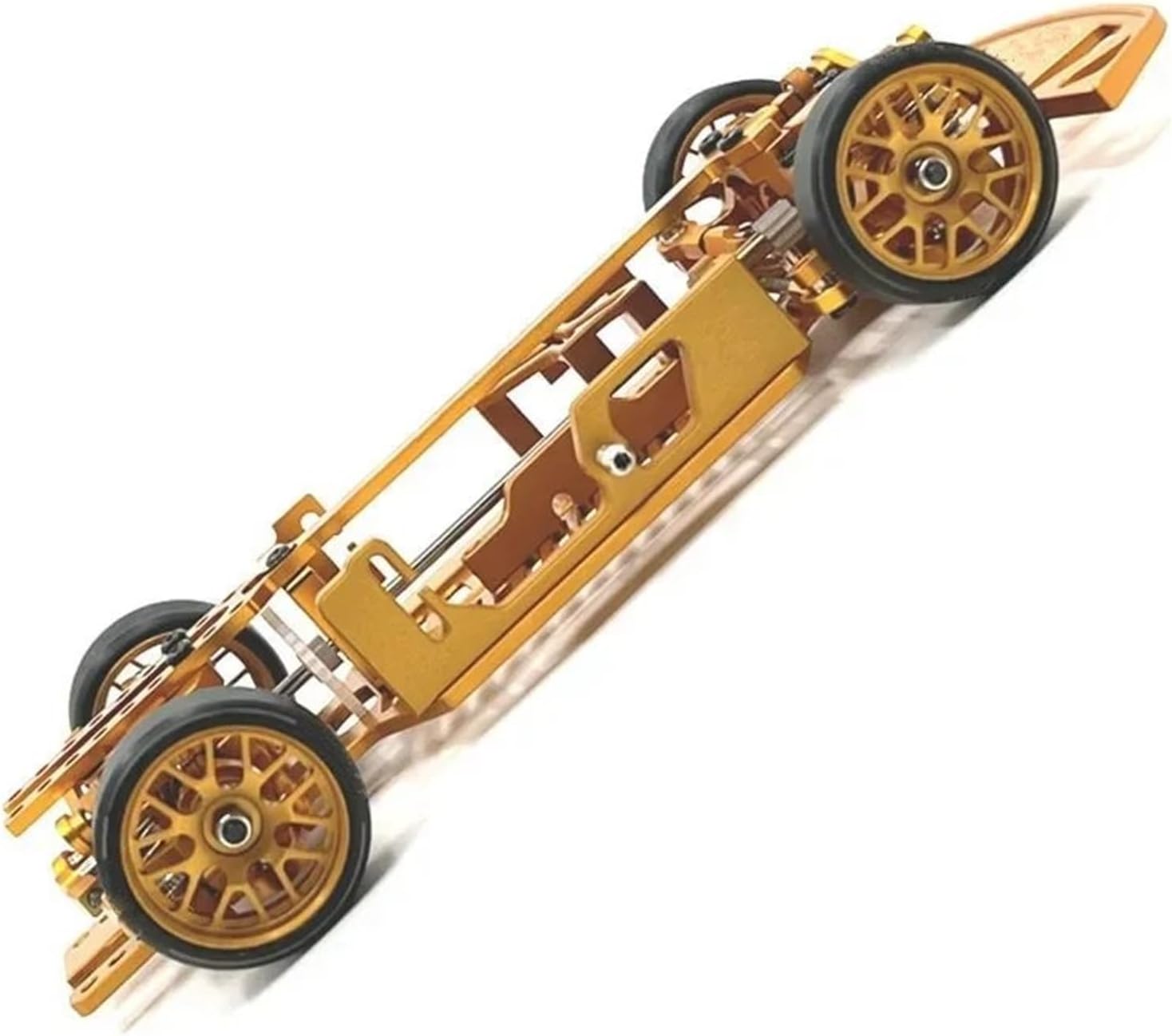 RC Car Toys For WLtoys For Mini-Q9 1/28 Metal Upgrade Multi Wheelbase Frame 4WD RC Car Upgrade Modification Parts(Yellow)