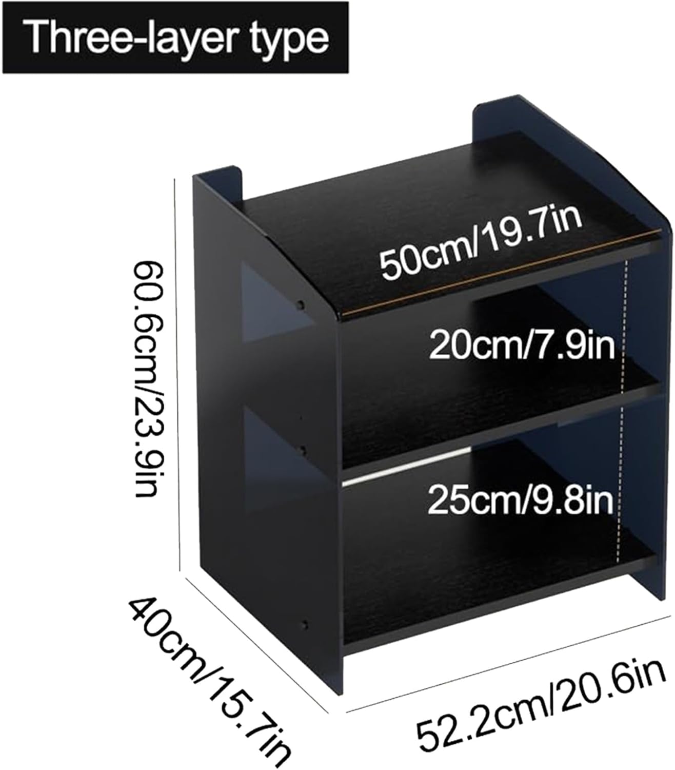 AV Media Stand with Adjustable Shelves Modern Acrylic Stereo Rack Audio Rack Tower Stereo Component Storage Cabinet Solid Construction(Clear