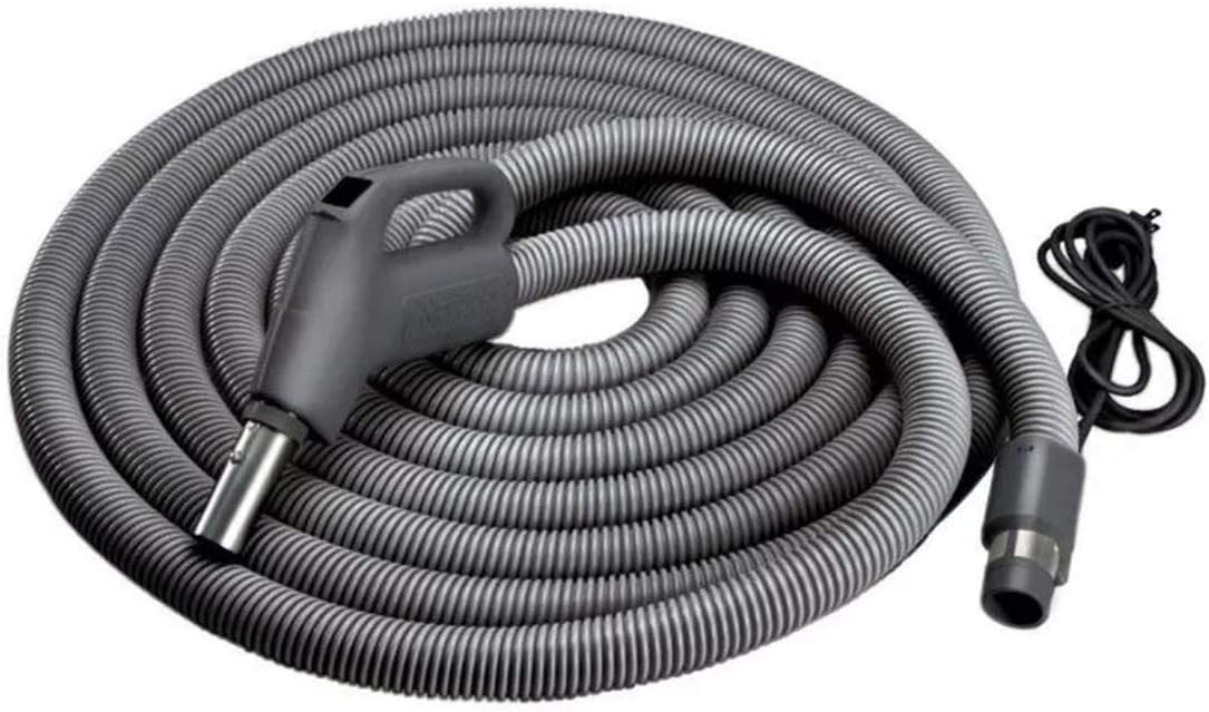 Broan-NuTone CH515 Current-Carrying Crush-Proof Central Vacuum Hose with Swivel Handle, 30' Long, 1.38