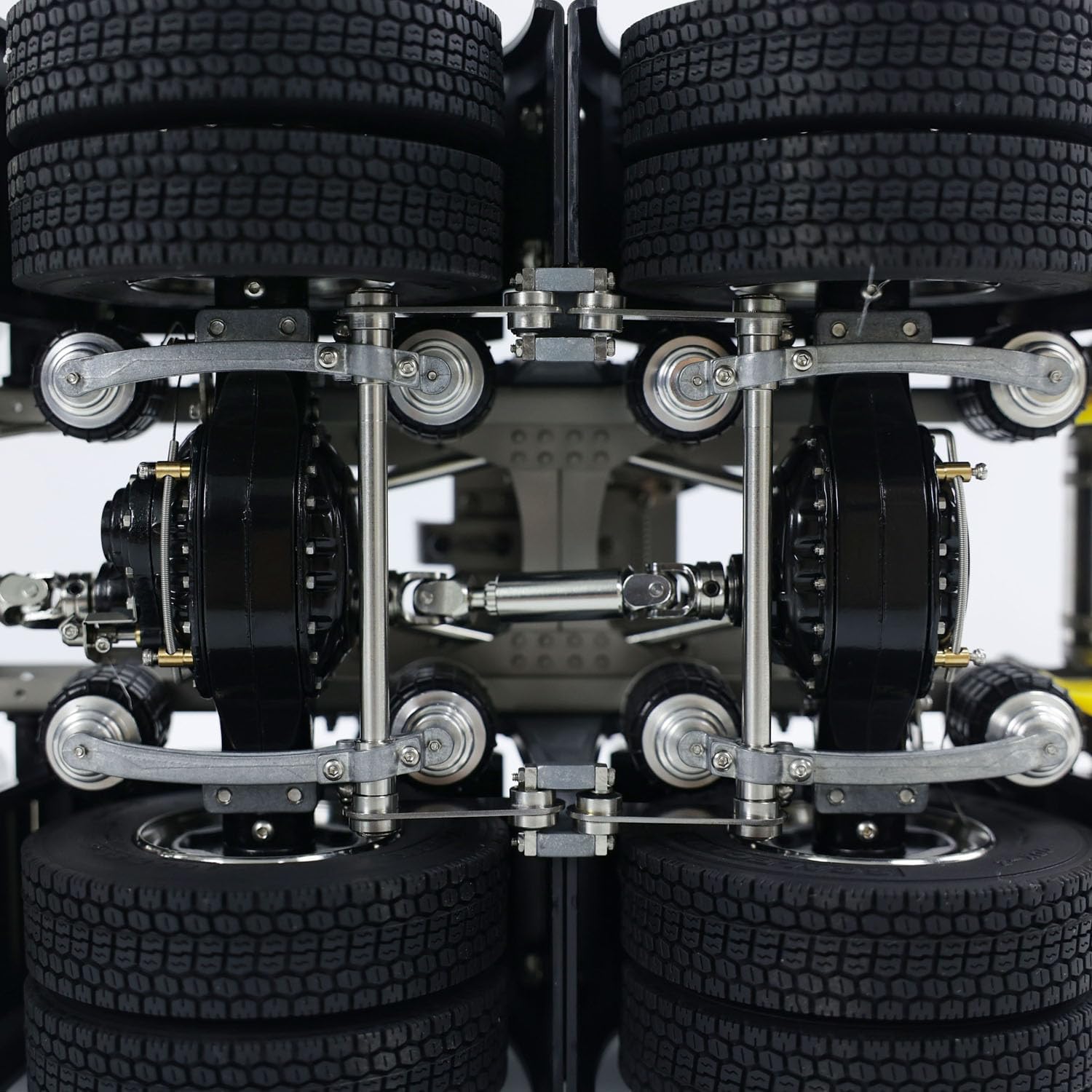 Metal 6X6 Chassis for 770S 1/14 RC Tractor Truck 3-Speed Transmission Model Servo Steering and Differential Lock