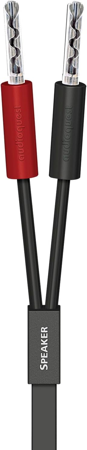 AudioQuest 9.8' Q2 Full-Range 10' Speaker Cable w/SureGrip 100 Banana Connectors - Pair - 2 x Male Banana > 2 x Male Banana