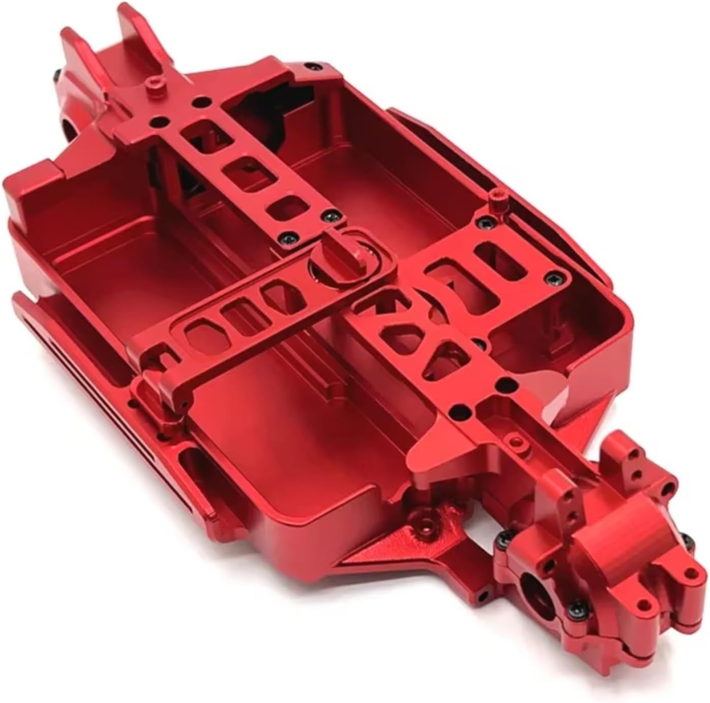 Compatible with MJX for Hyper Go 16207 16208 16209 16210 H16 M162 1/16 RC Car Upgrade Parts Accessories Metal Body for Chassis RC Assortment(Red)