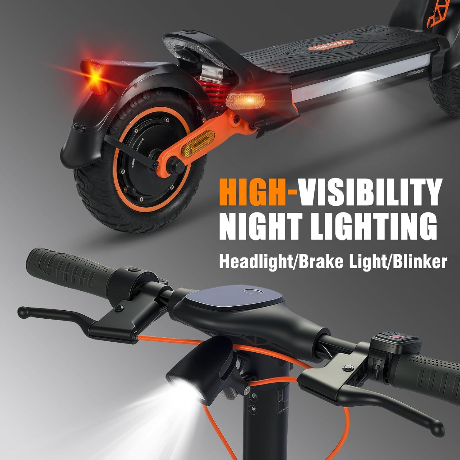 Off Road Electric Scooter Long Range, Fast Electric Scooter 30 Mph Speed, Heavy Duty 300+ lb Capacity & Dual Suspension