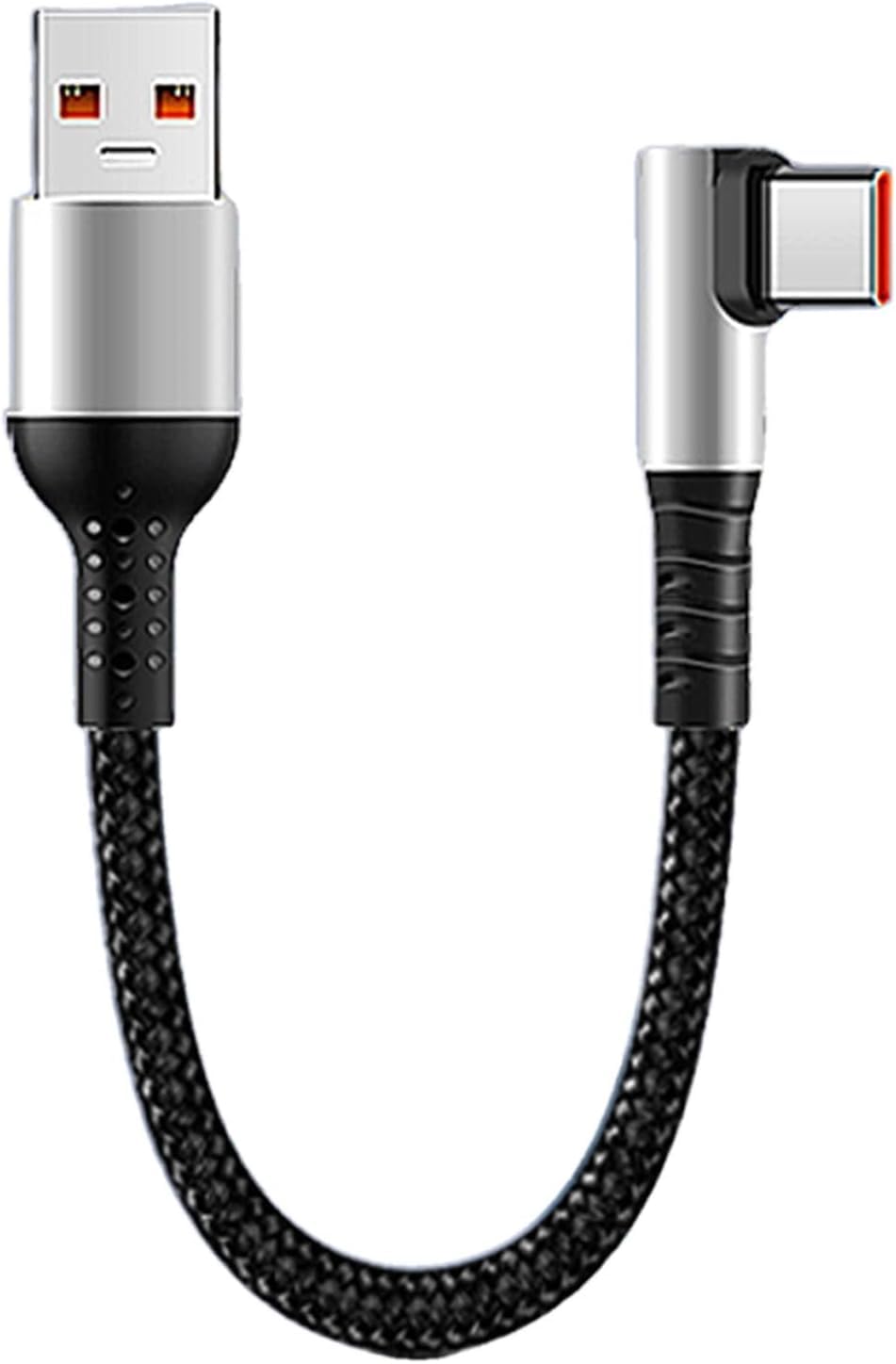 Maine Compact 90-Degree 6A USB A to Type C Fast Charging Data Cable, Factory Wholesale Sale (1000, 0.5M)