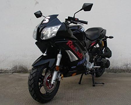 SMARTDEALSNOW Upgraded 150cc Scooter Vitacci ROMA150 Sports Bike Automatic CVT 150cc Street Scooter Bike 150cc Motorcycle Roketa Hornet 150 (Black)