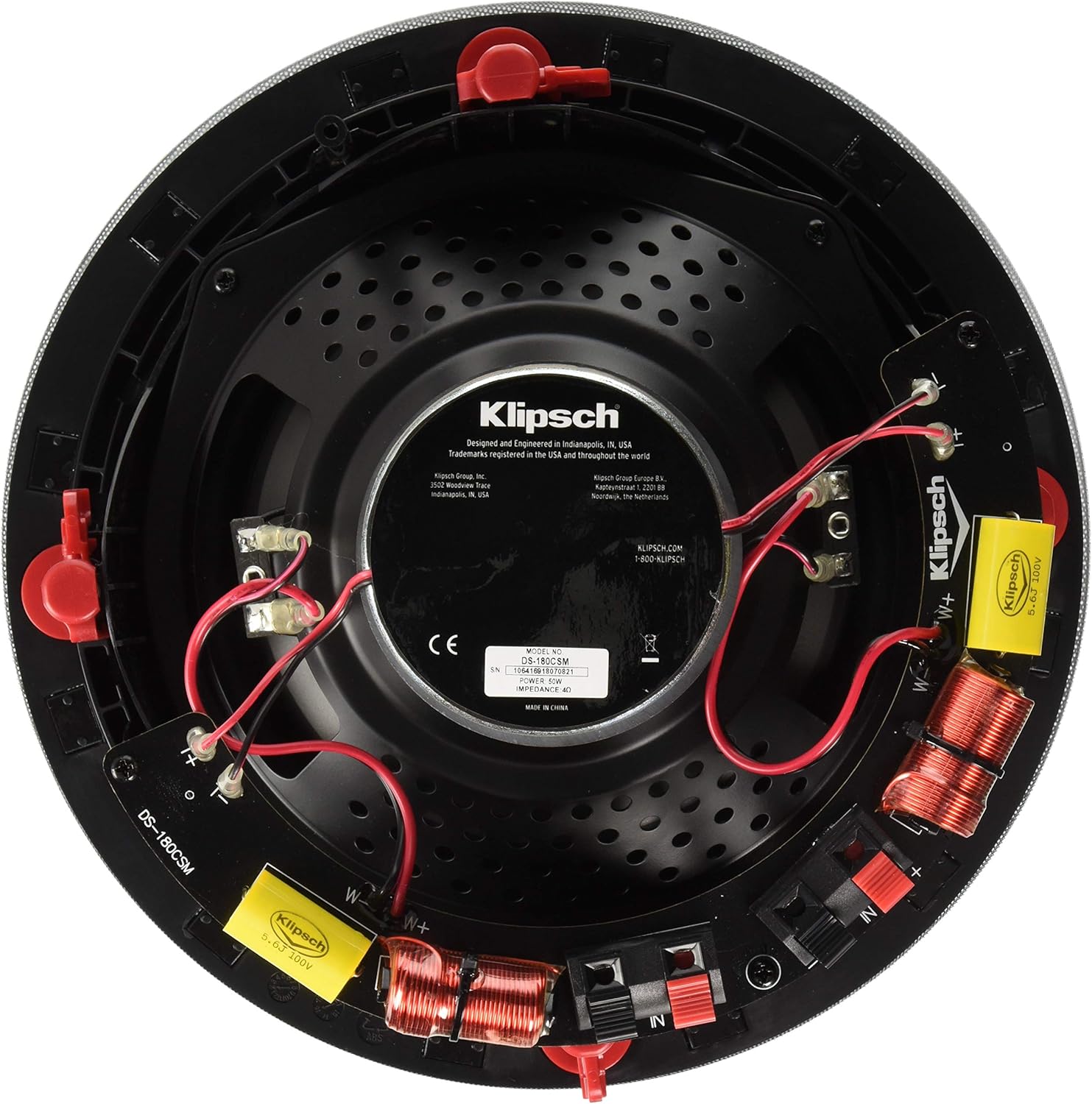 Klipsch 1064169 DS-180CSM Designer Series in-Ceiling Speaker White