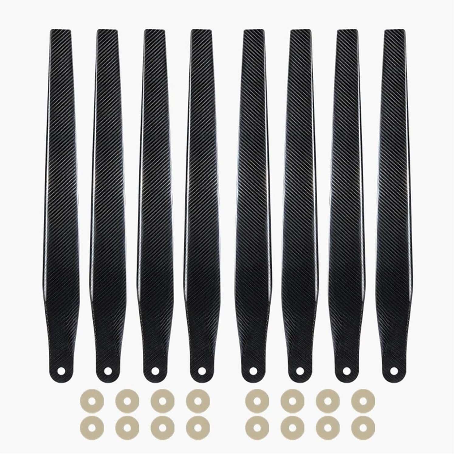 T60 5627 Carbon Fiber Propellers, 6-Blade Heavy-Load Rotors for Agriculture Drone, Energy-Saving & Lightweight (Pair CW+CCW)(T60 2CW2CCW)