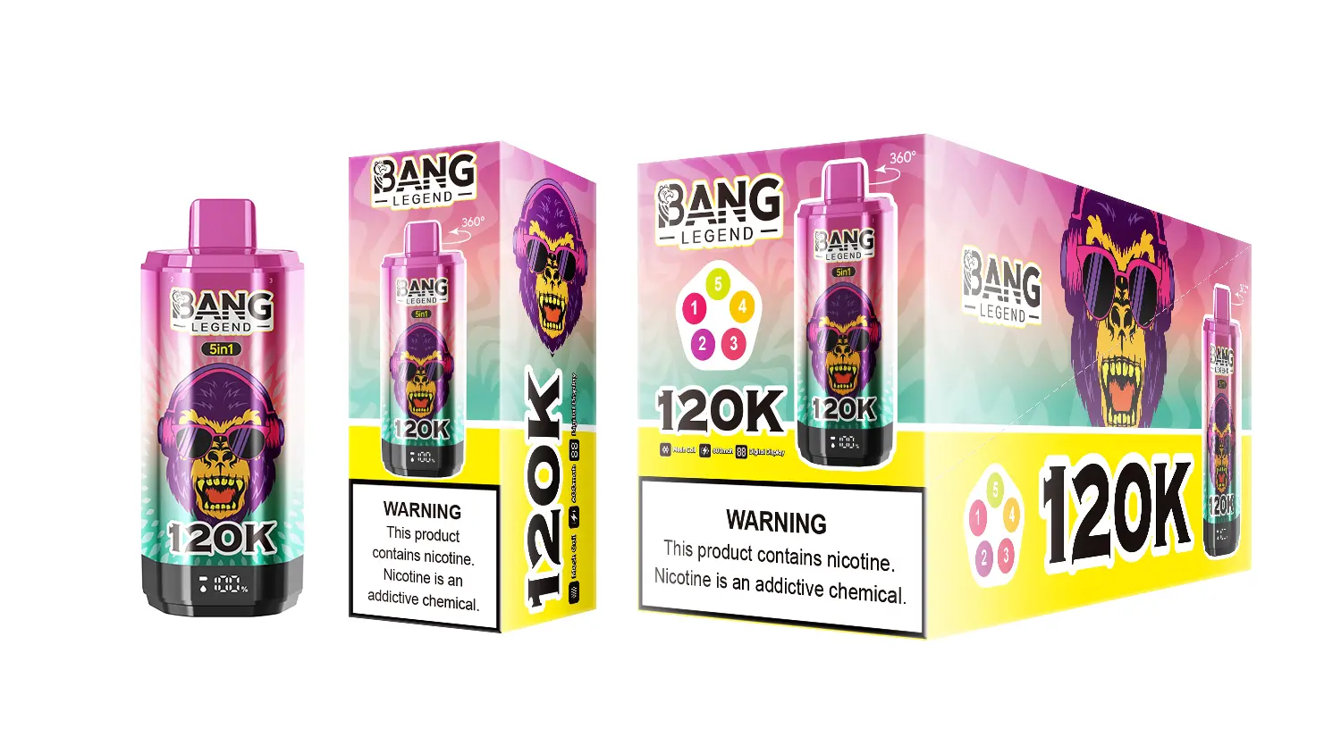 BANG LEGEND 120K 5 in 1 (10pcs) - MYEU VAPES