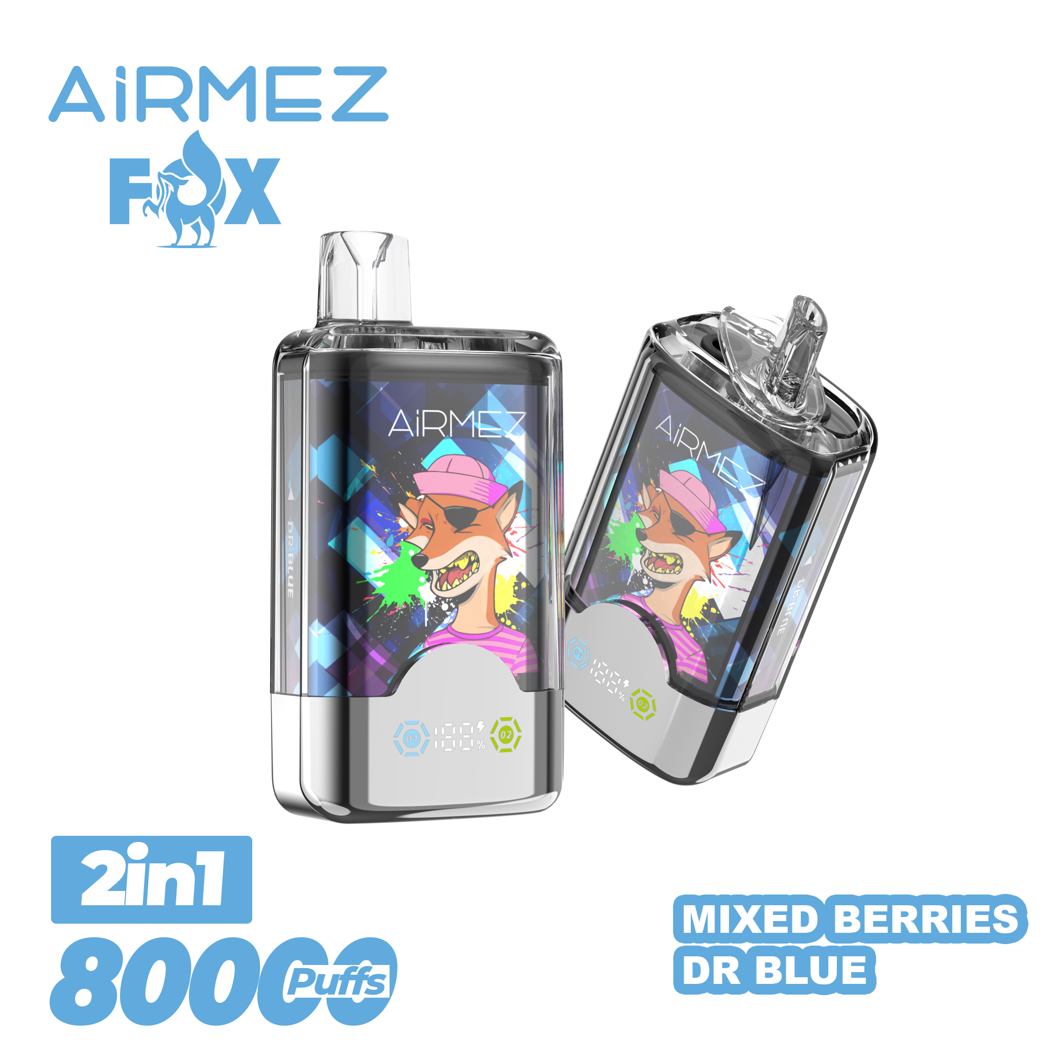 🔥AIRMEZ FOX 80K 2 in 1 (5pcs) - MYEU VAPES