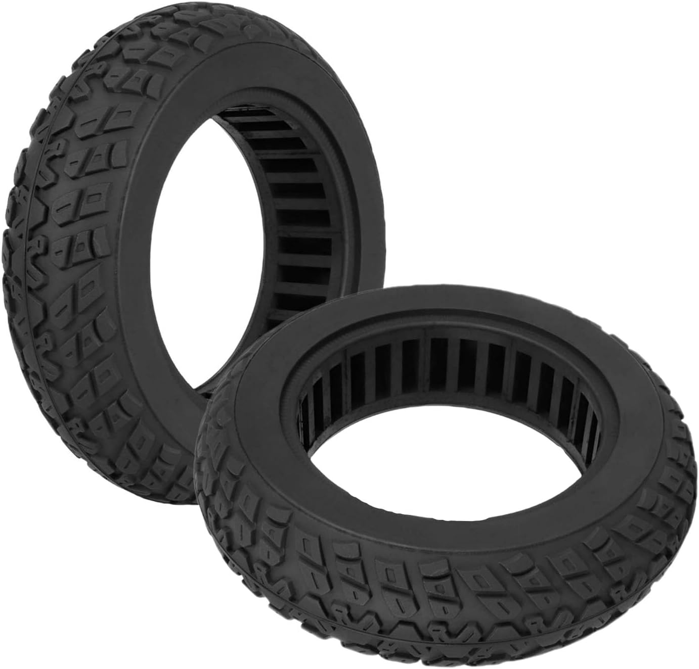 10X2.70-6.5 Solid Tire 10 Inch Non Inflatable Electric Scooter Wheel, 55mm Scooter Tire Solid Punctureof Explosionof for 10 Inch Electric Scooter Parts,1pcs