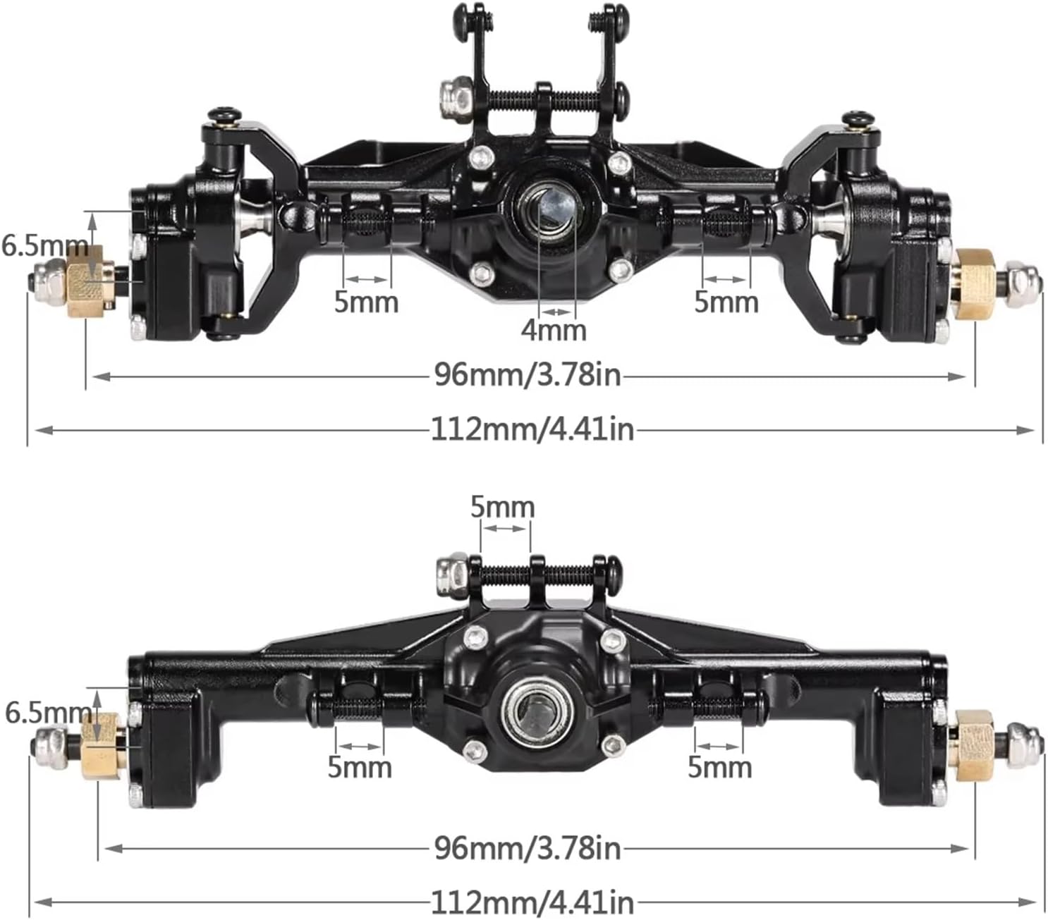 RC Car Parts Compatible with TRX4-M for Defender for Bronco K10 for Chassis Upgrade Parts Aluminum Alloy Portal Axle Set for 1/18 RC Crawler Car