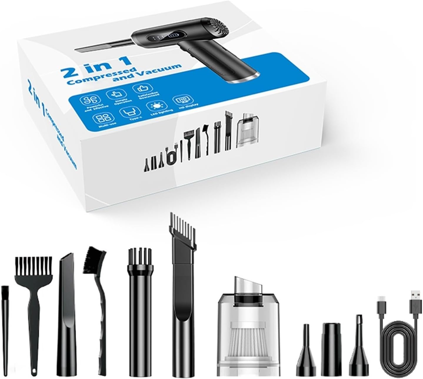 JFVMLAIU 290000Pa Car Vacuum Cleaner Wireless Vacuum Cleaner Handheld Vacuum Pump Cordless Robot for Car Home Appliance Strong Suction