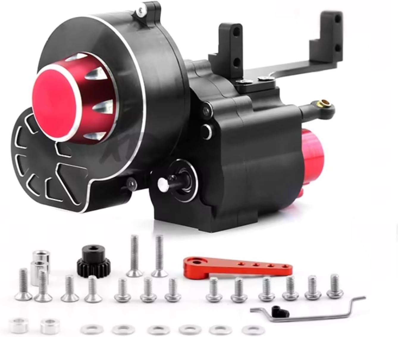 RC Gearboxes For Axial For SCX10 I II III 1/10 Scale Metal 2 Speed Shiftable Transmission Gearbox Upgrade RC Crawler Car