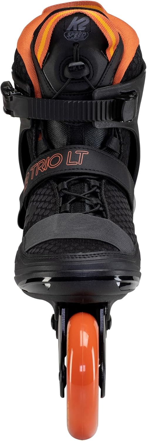 K2 Trio LT 100 Black Orange Mens Urban Inline Skates