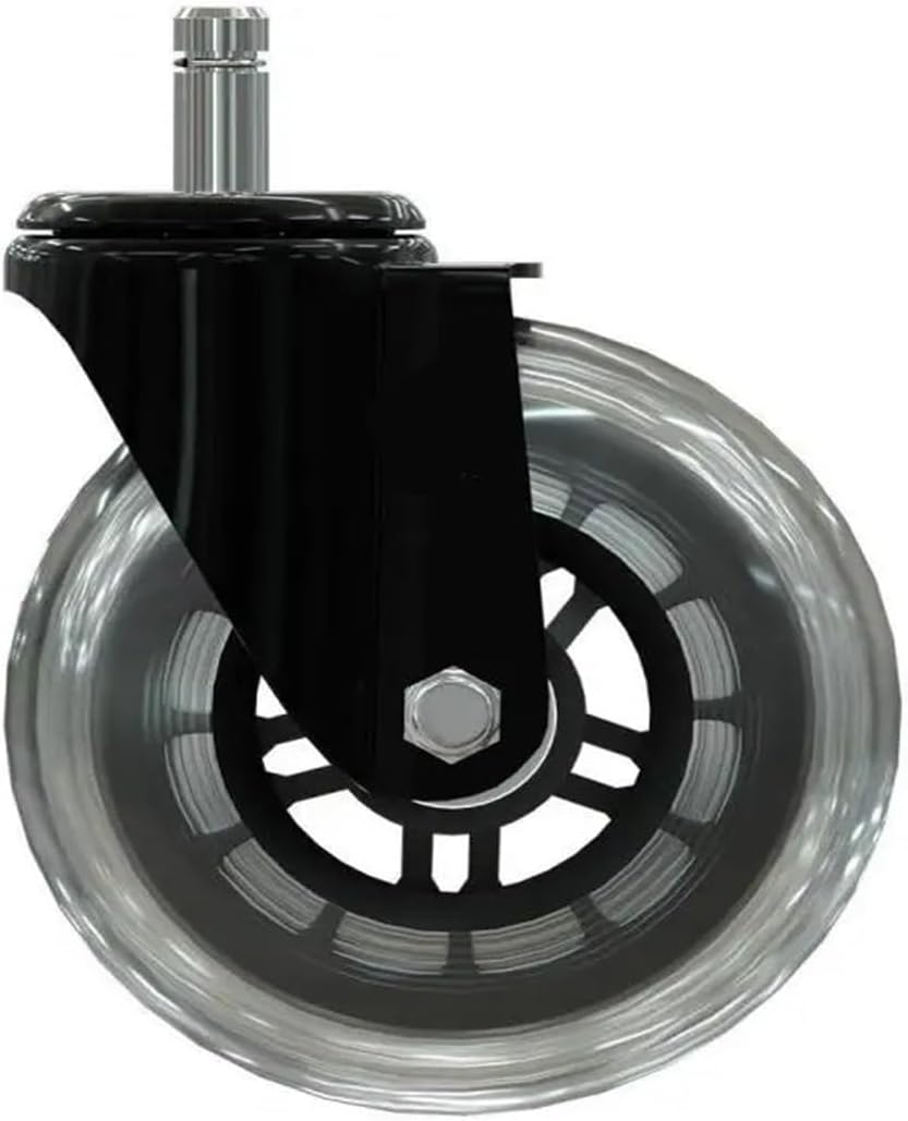 5 pieces/lot 4 inch caster ring polyurethane swivel wheel scooter twist transparent roller