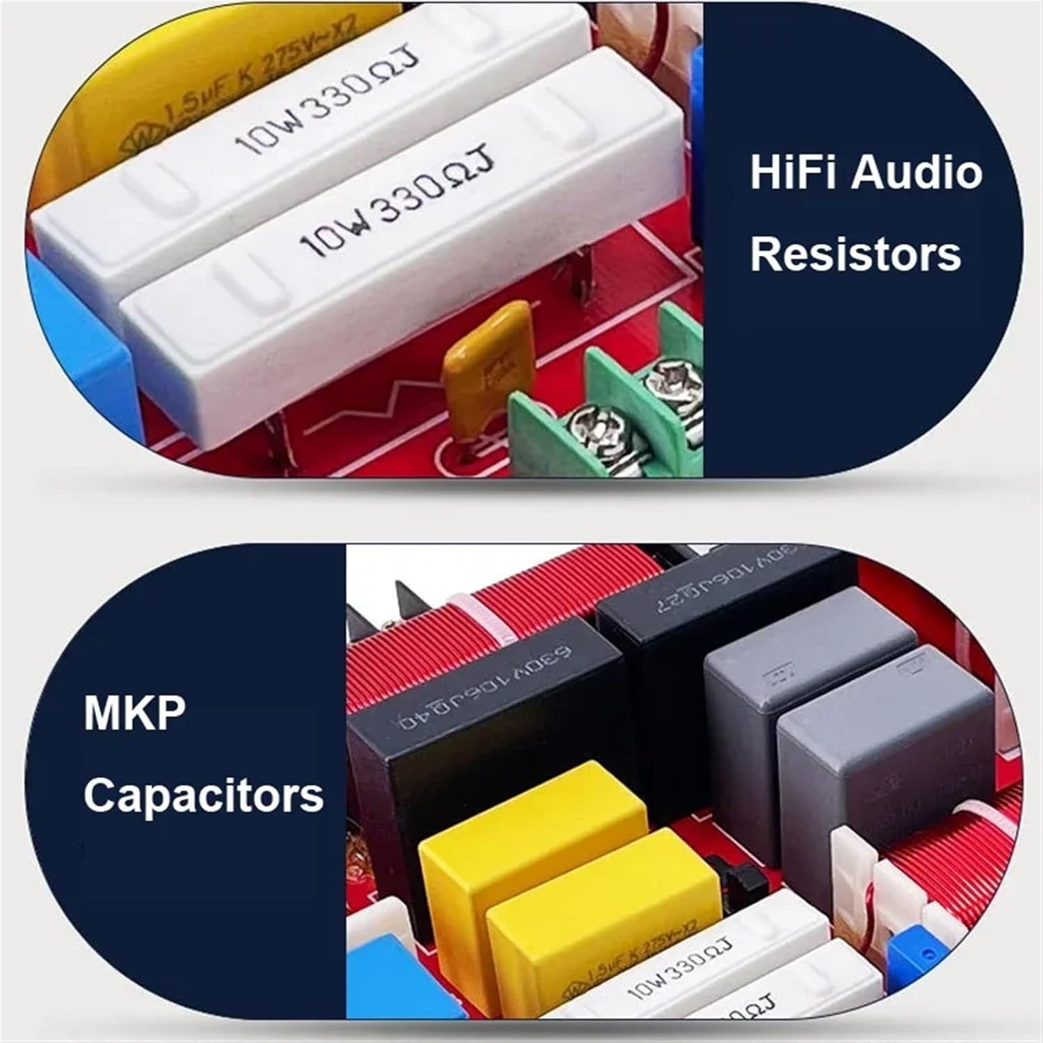 2PCS 4 Way 450W Stage Speaker Crossover Filters Home Theater HiFi Stereo 4Unit Circuit Stereo Audio Frequency Divider