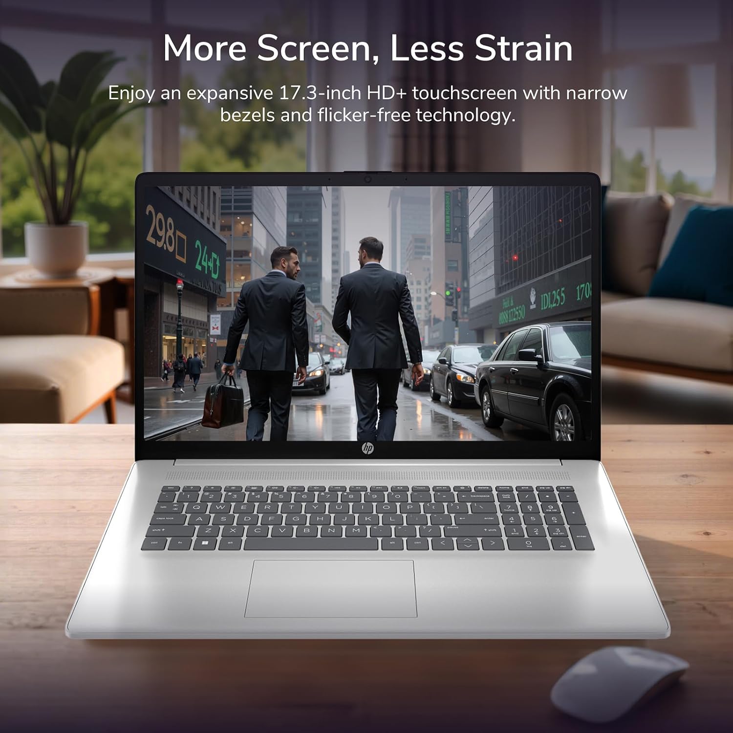 HP 17.3-inch Flagship Touchscreen Laptop - Win 11 Pro • AI-Powered Copilot • AMD R5-7530U • 17.3