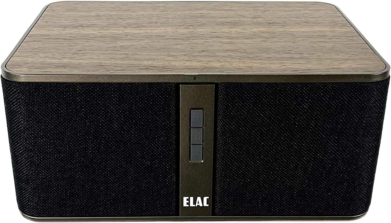 ELAC DS-Z31W-GB Discovery Z3 Wireless Speaker for Streaming Music Black and Walnut