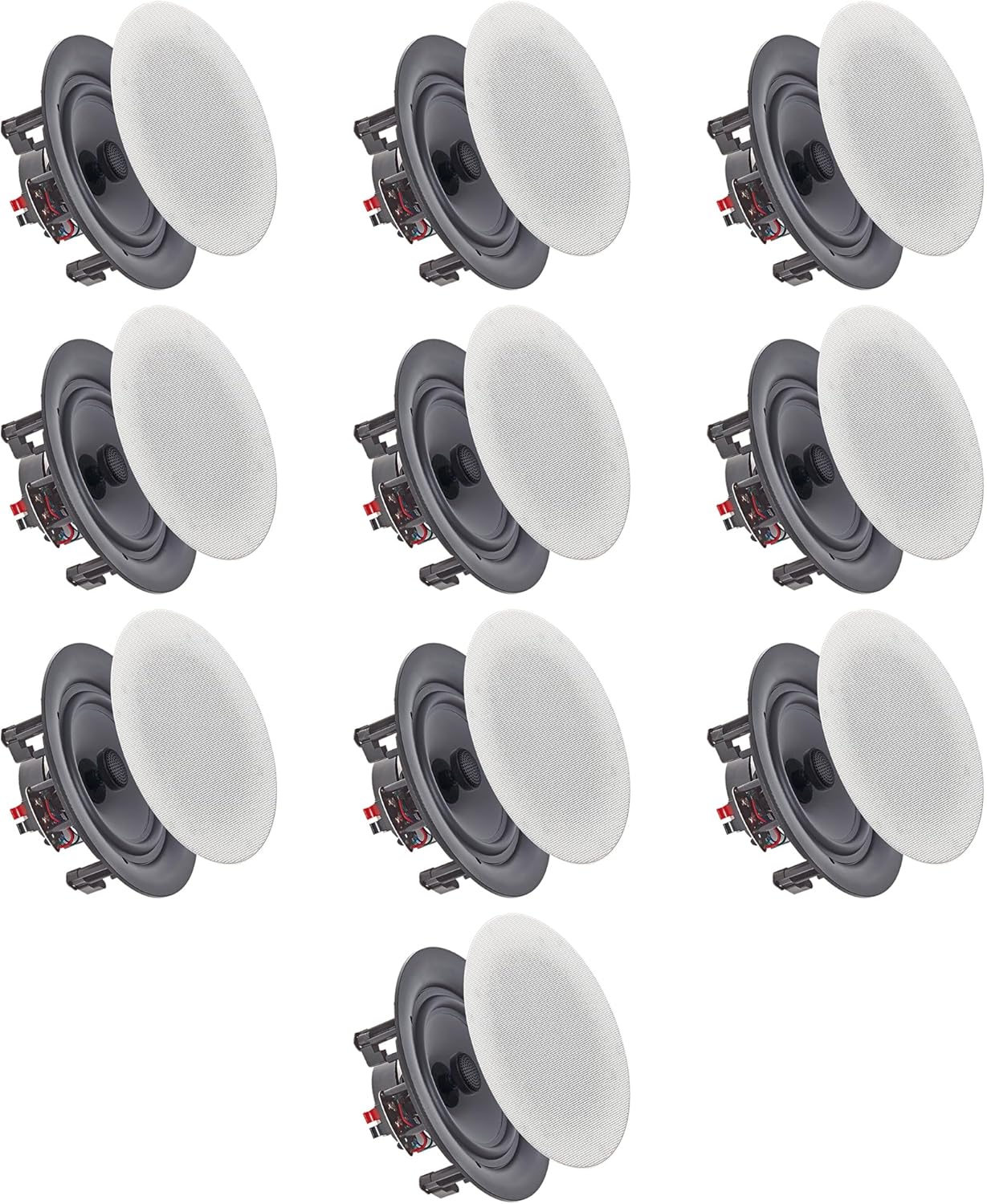 Vaiyer Set of 10 Frameless 5.25 Inch 8 Ohm 175 Watts Speakers