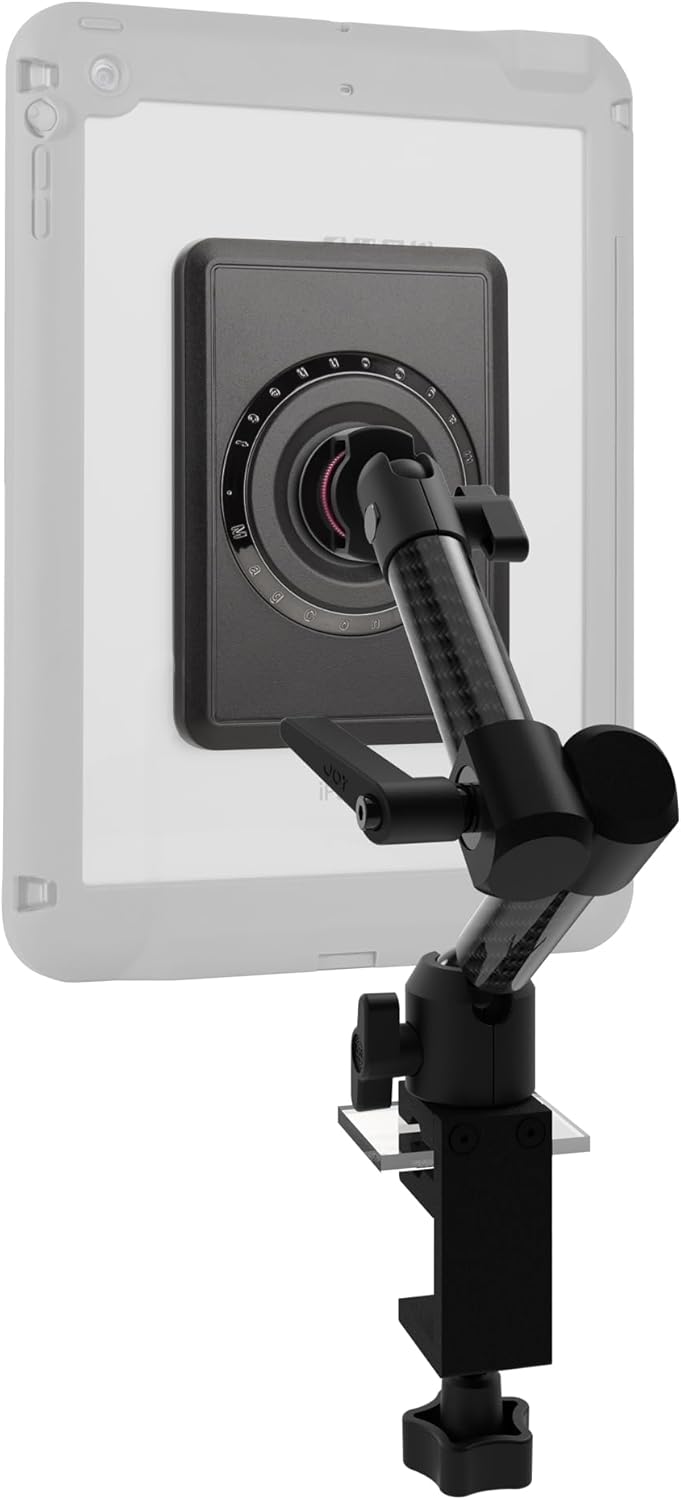 The Joy Factory MagConnect C-Clamp Dual Arm Mount and MagConnect Universal Tablet Module (Bundle MMU116+MMX107)