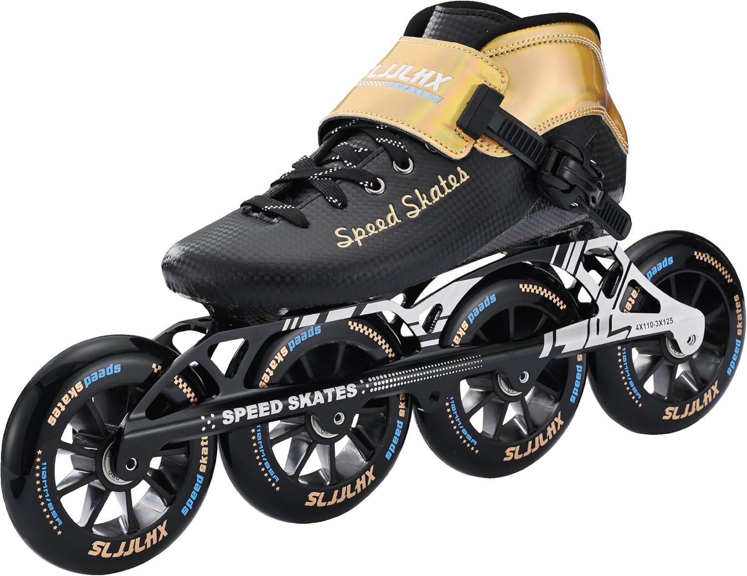 Inline Speed Skates for Men Women,Professional Carbon Fibre Inline Skates Adult Male,High Performance Fitness Racing Skates,Unisex