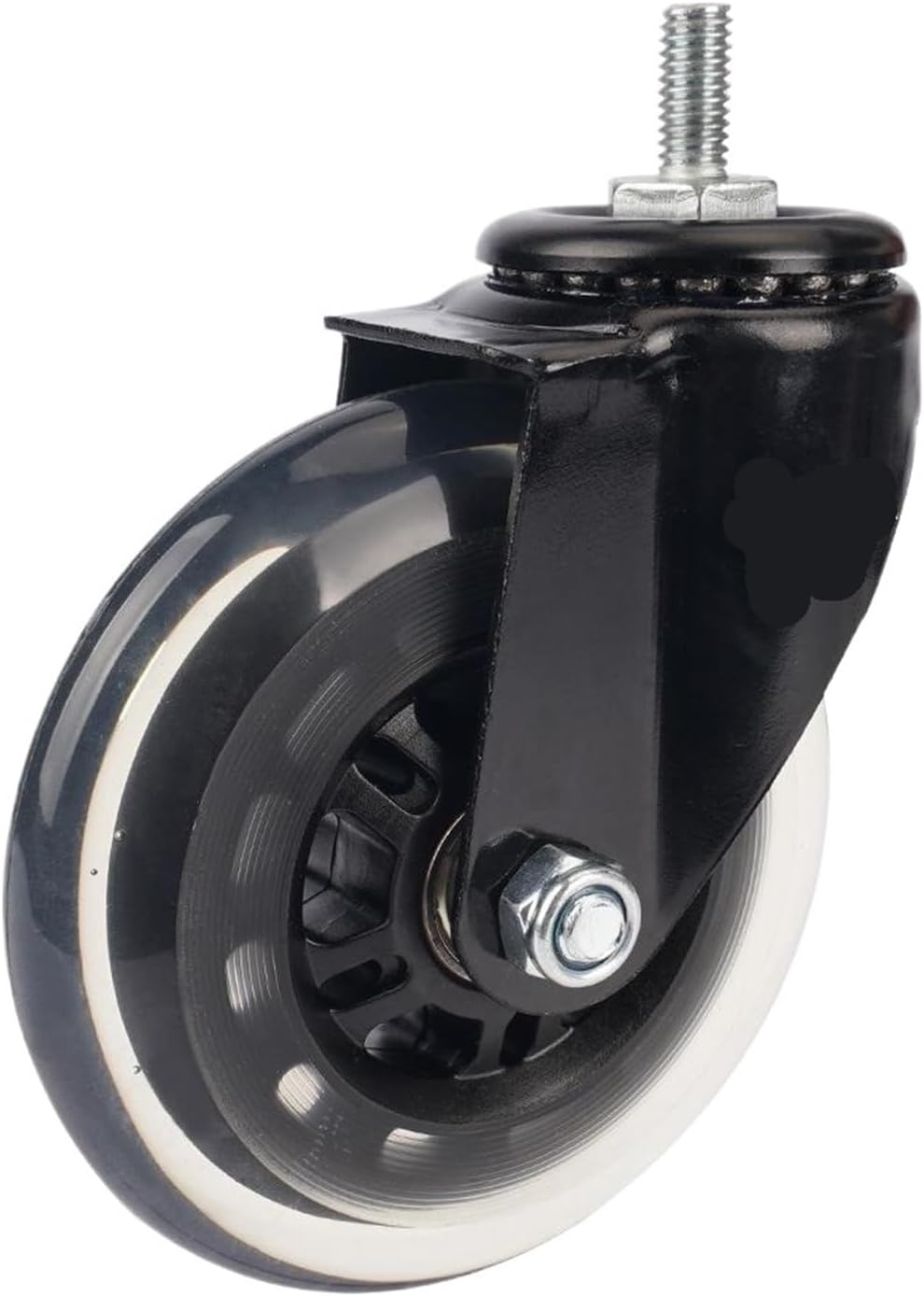 5 pieces/lot casters 4 inches screw roller scooter twisting wheel silent polyurethane