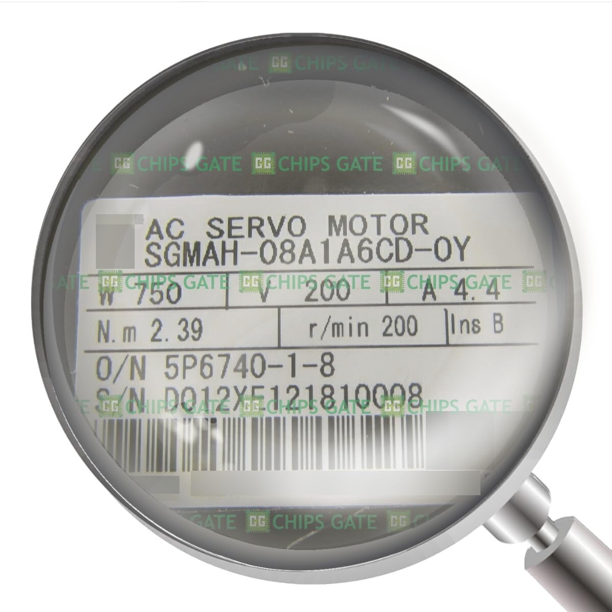 Electric Motor New One SGMAH-08A1A6CD-OY