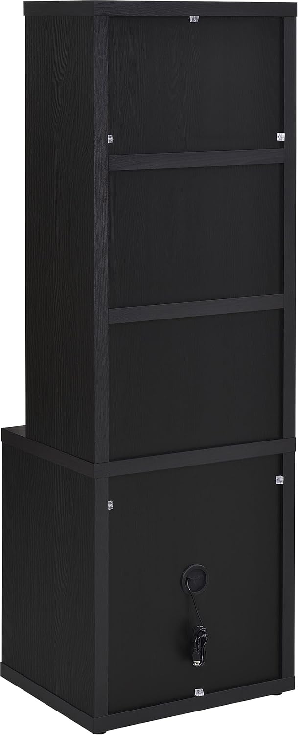 Coaster Home Furnishings Westpark 3-Piece Wall Unit Bookcase Set with USB Black
