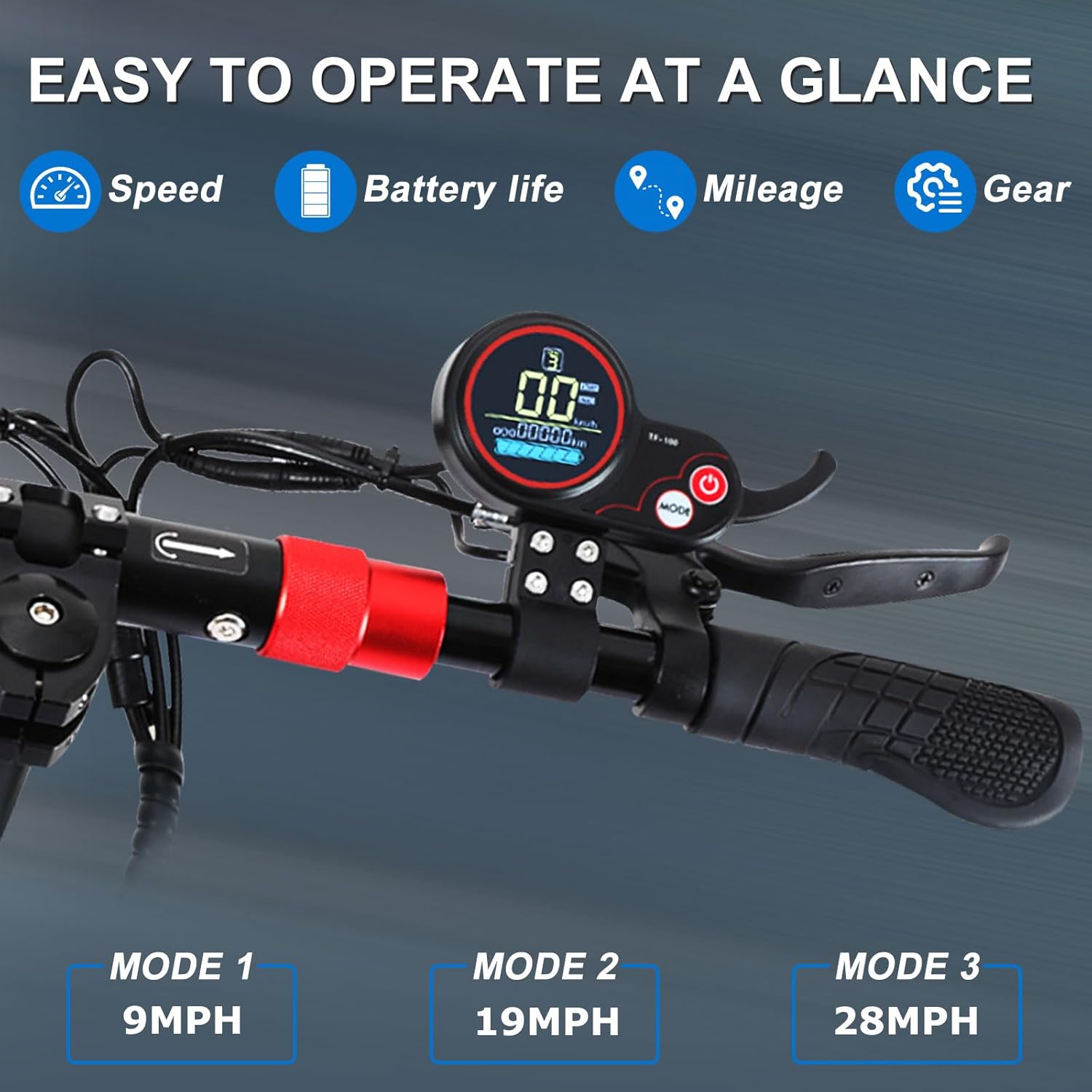 Off-Road Electric Scooter Adults,1600W/1200W Motor,32-40 Miles Long Range,31/34MPH,10/11