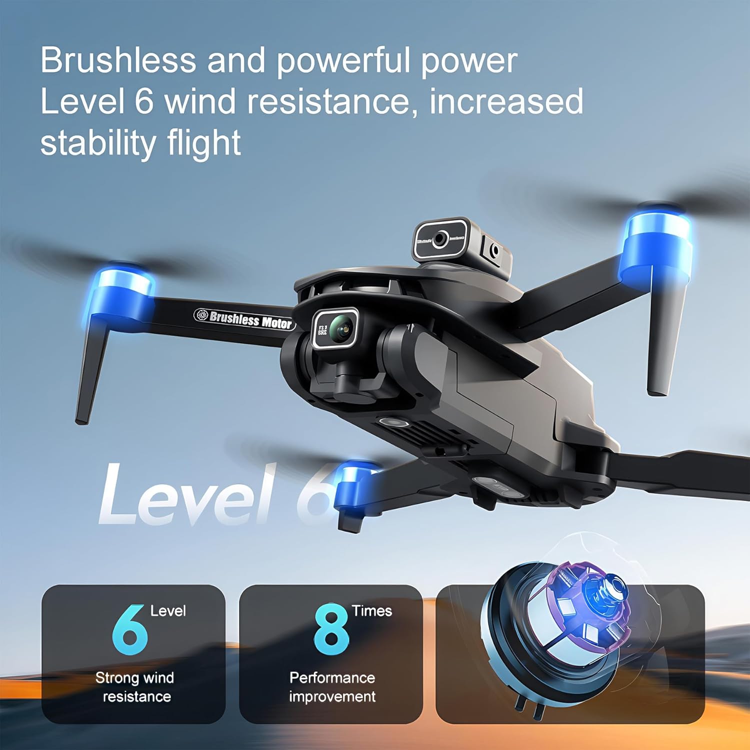 V168 4K UHD Drone with GPS Return, 90° Adjustable Camera, 5G HD Transmission, 30 Min Flight, 3000M Range, Obstacle Avoidance, Brushless Motor, Follow Me & Waypoint Fly