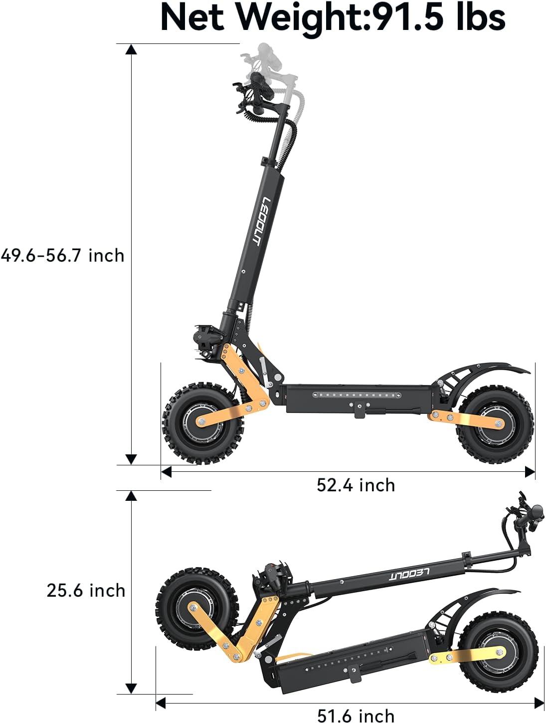 T88/T85 Electric Scooter for Adults Series, 1500W/6000W Peak Motor, 31-53 Mph & Up tp 40-59 Miles Long Range Off-Road Electric Scooter, 10
