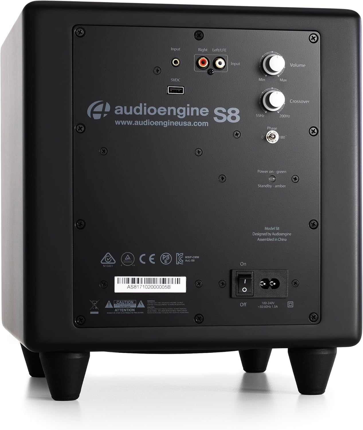 Audioengine S8 Powered Subwoofer - 8 Inch Subwoofer